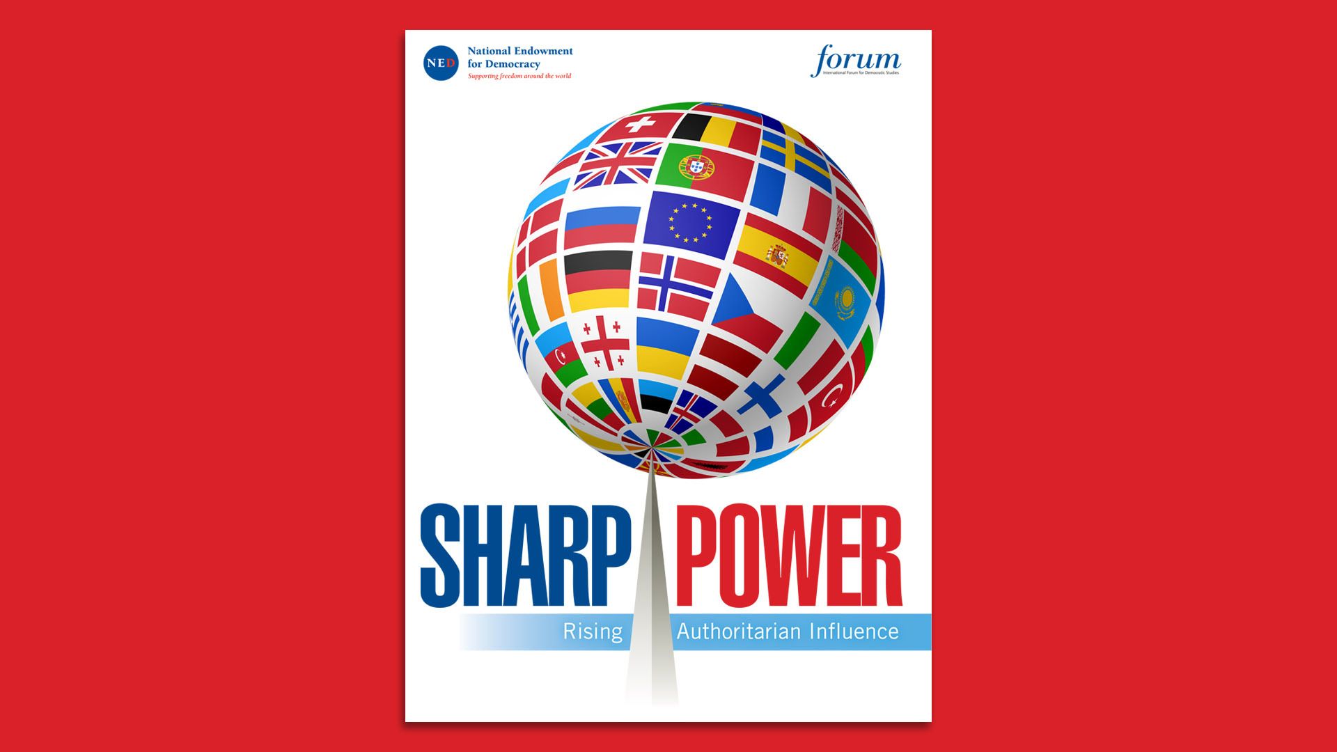 The cover image of the National Endowment for Democracy report on sharp power