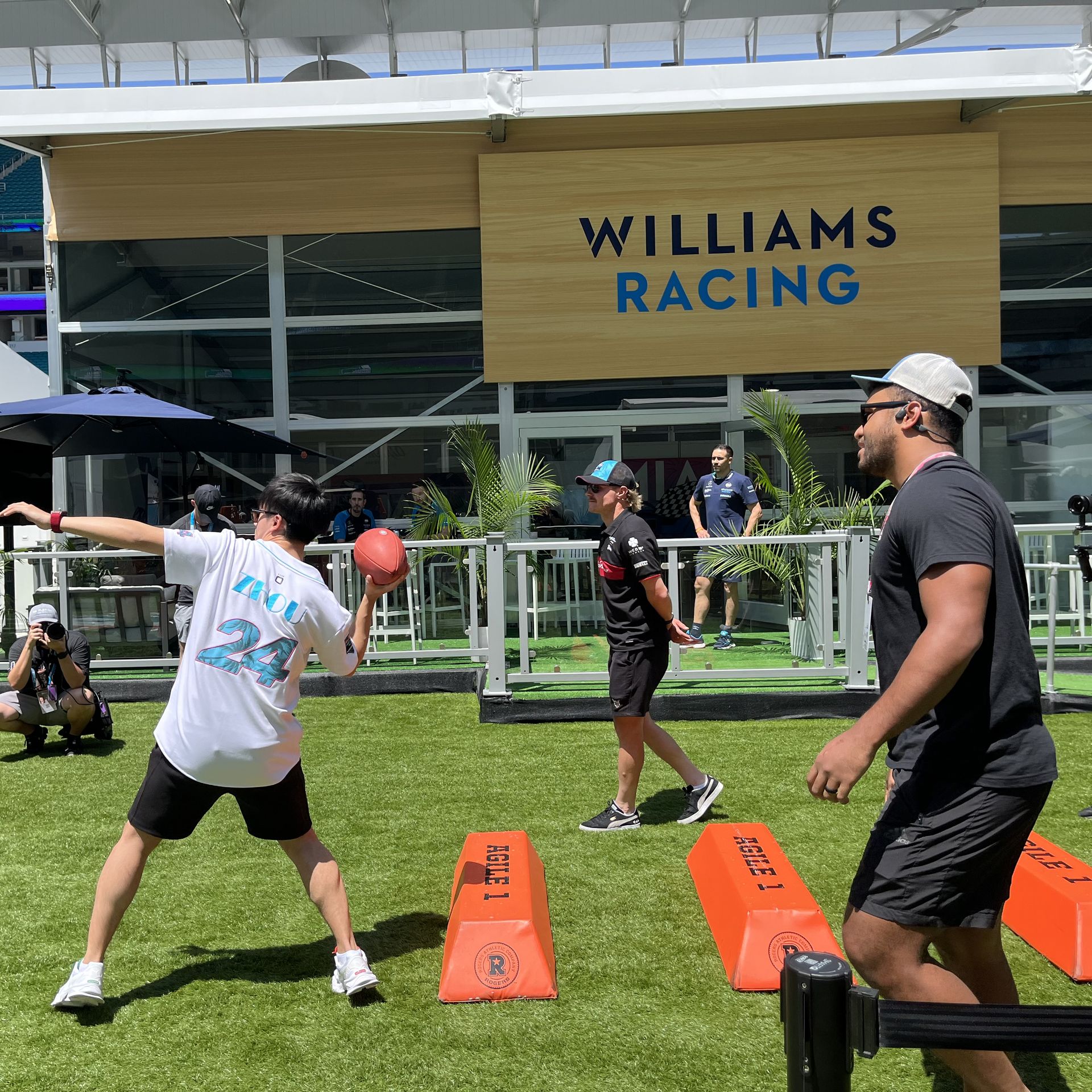 Miami Dolphins QB Tua Tagovailoa experiences the Miami Grand Prix