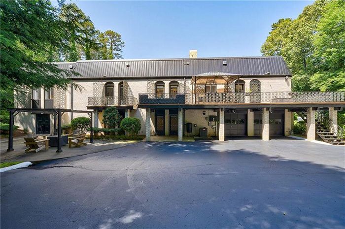 Hickory mediterranean renovation rear exterior