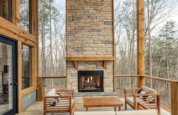 Brand New Cabin! fire