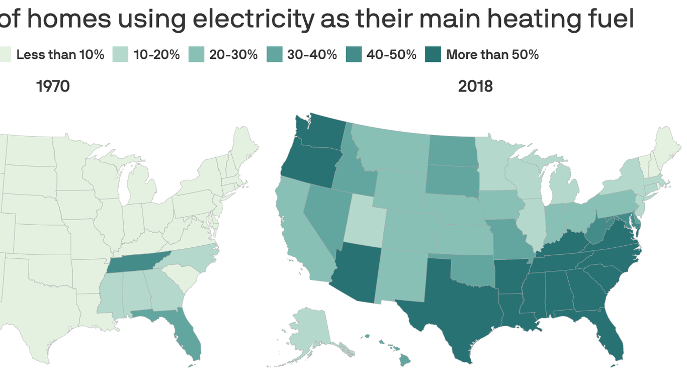 Home electrification skyrocketed over decades in the U.S., study shows