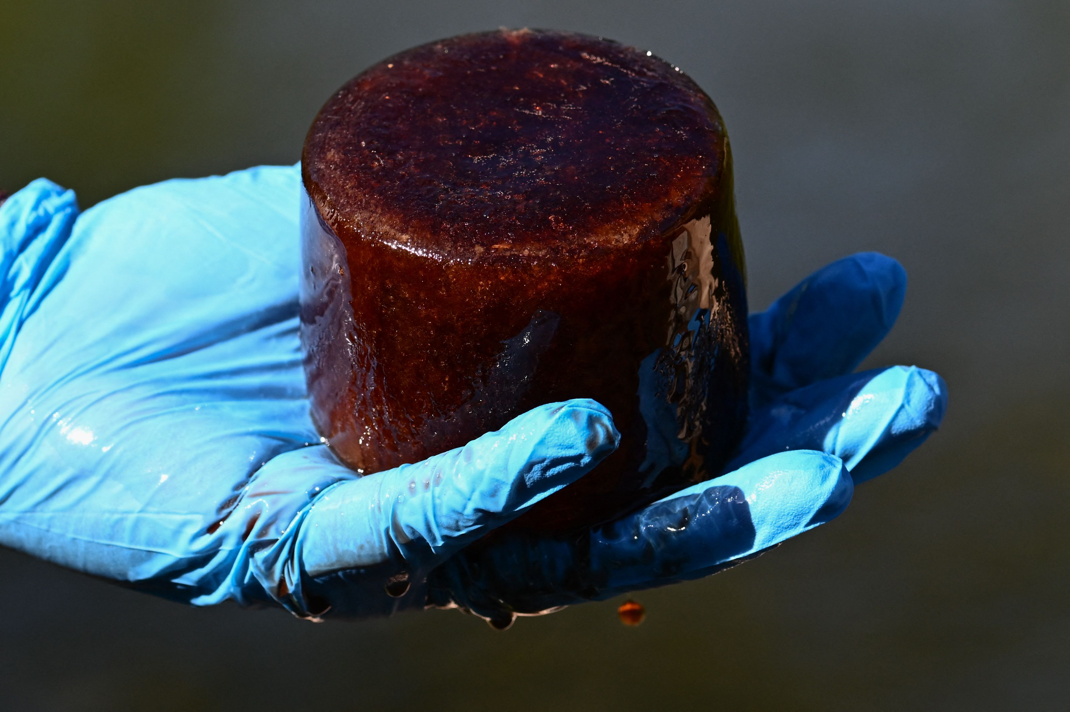 A frozen chunk of blood.