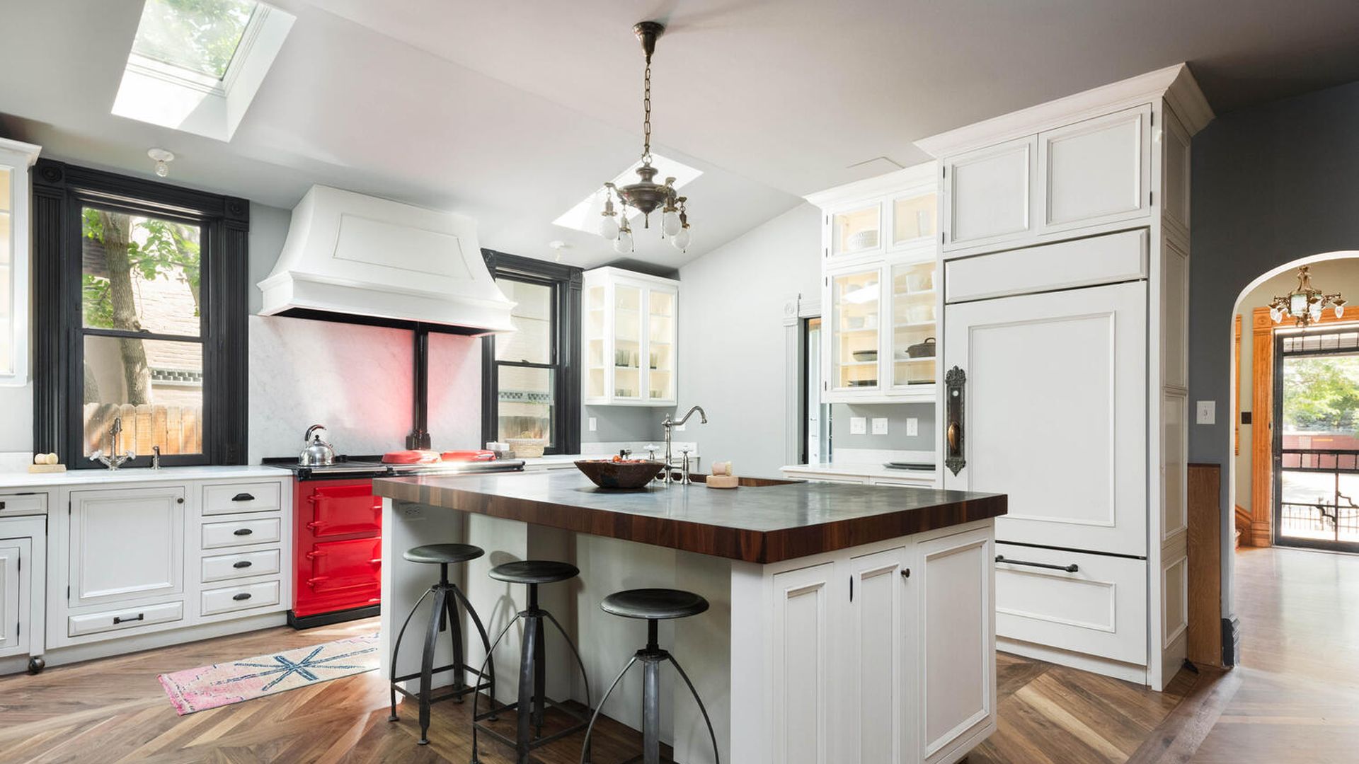 A photo of the kitchen