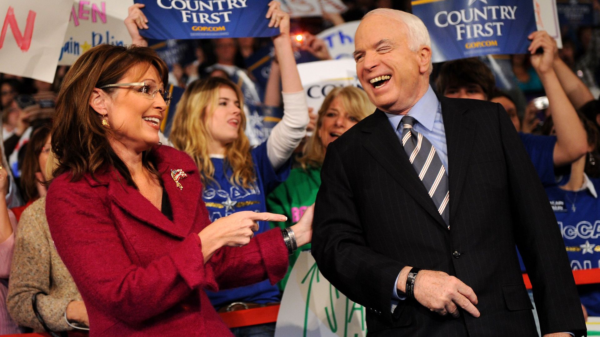 Sarah palin and jon McCain