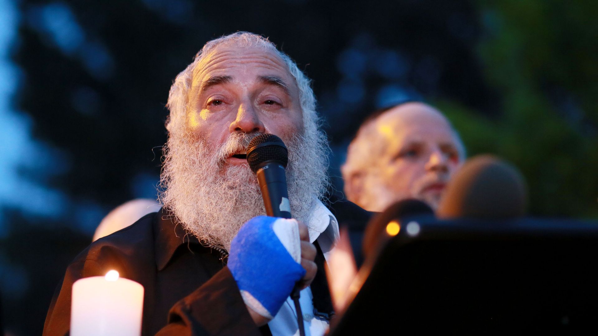 Rabbi Yisroel Goldstein speaks one day after the fatal shooting in his San Diego County synagogue.
