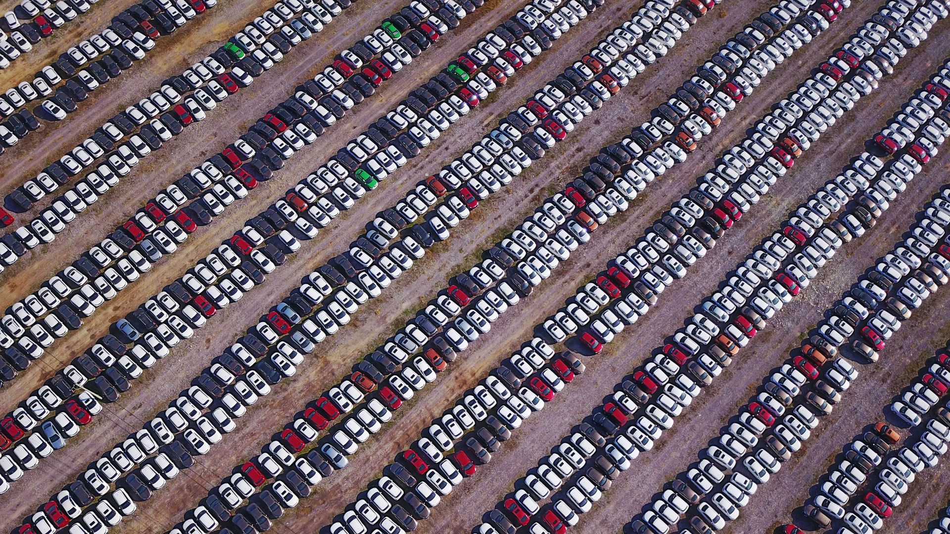 A parking lot in Shenyang, China.