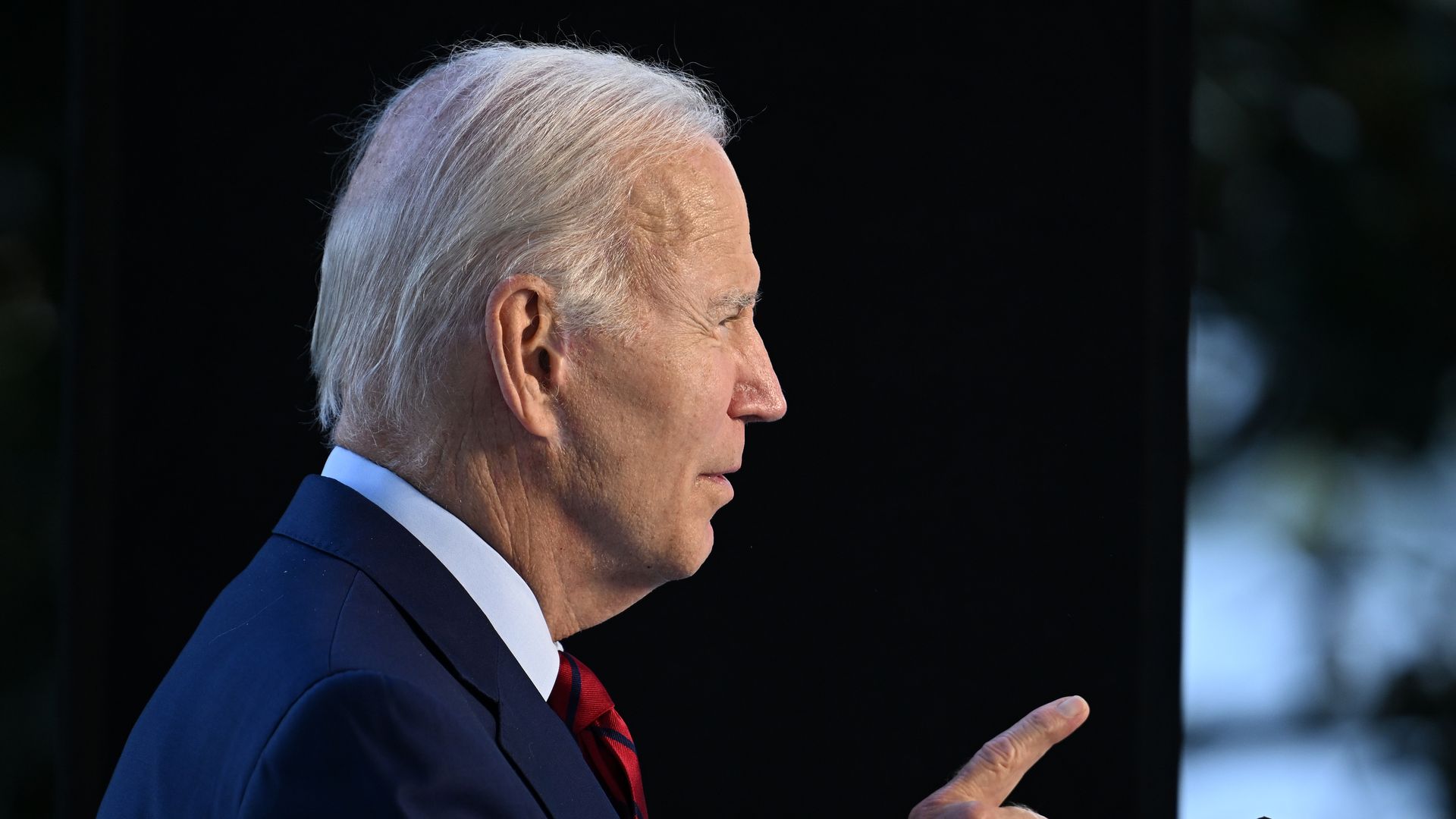 Picture of Joe Biden's side profile
