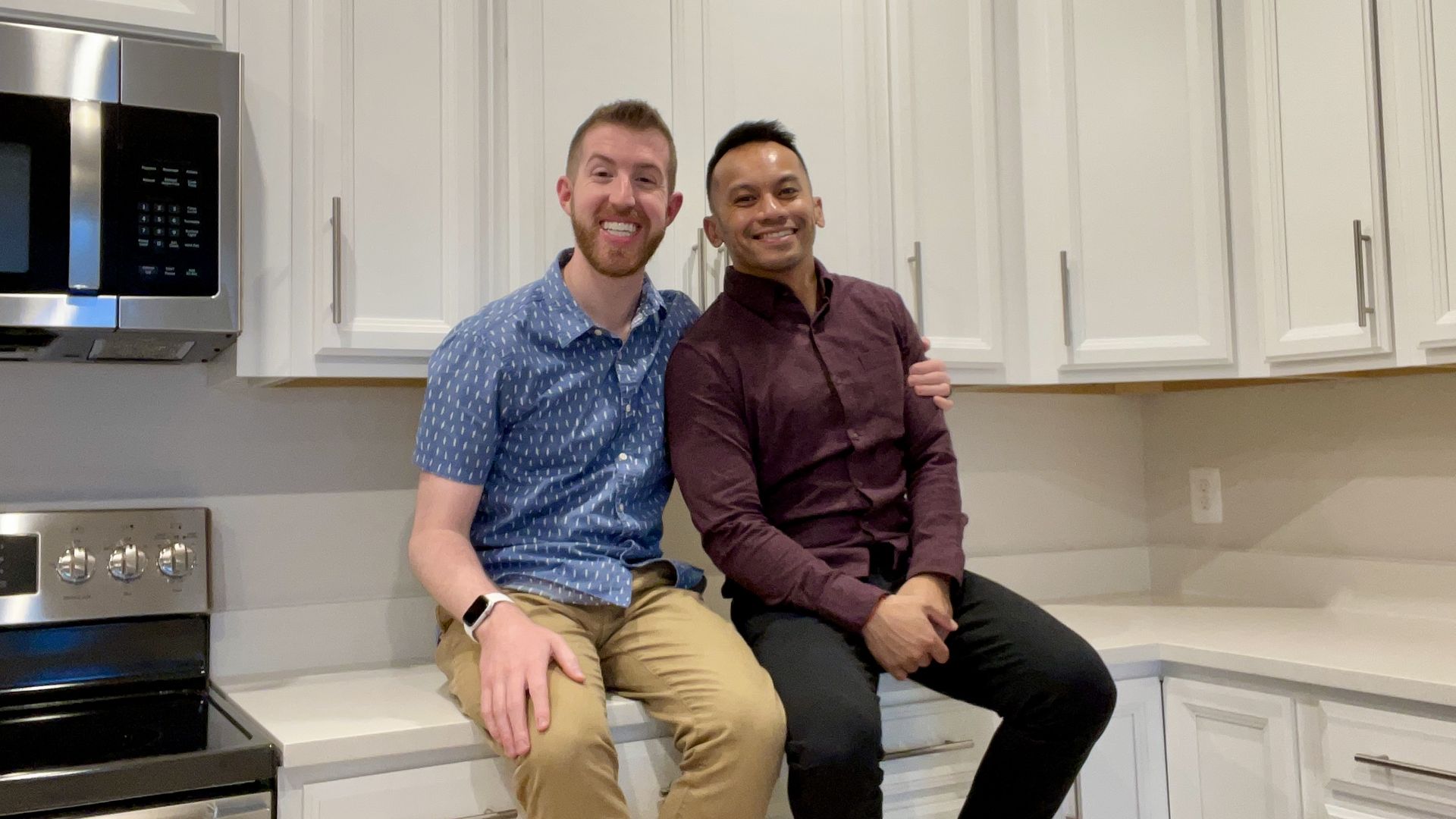 Fiancés Evan Nielson and John Diaz.