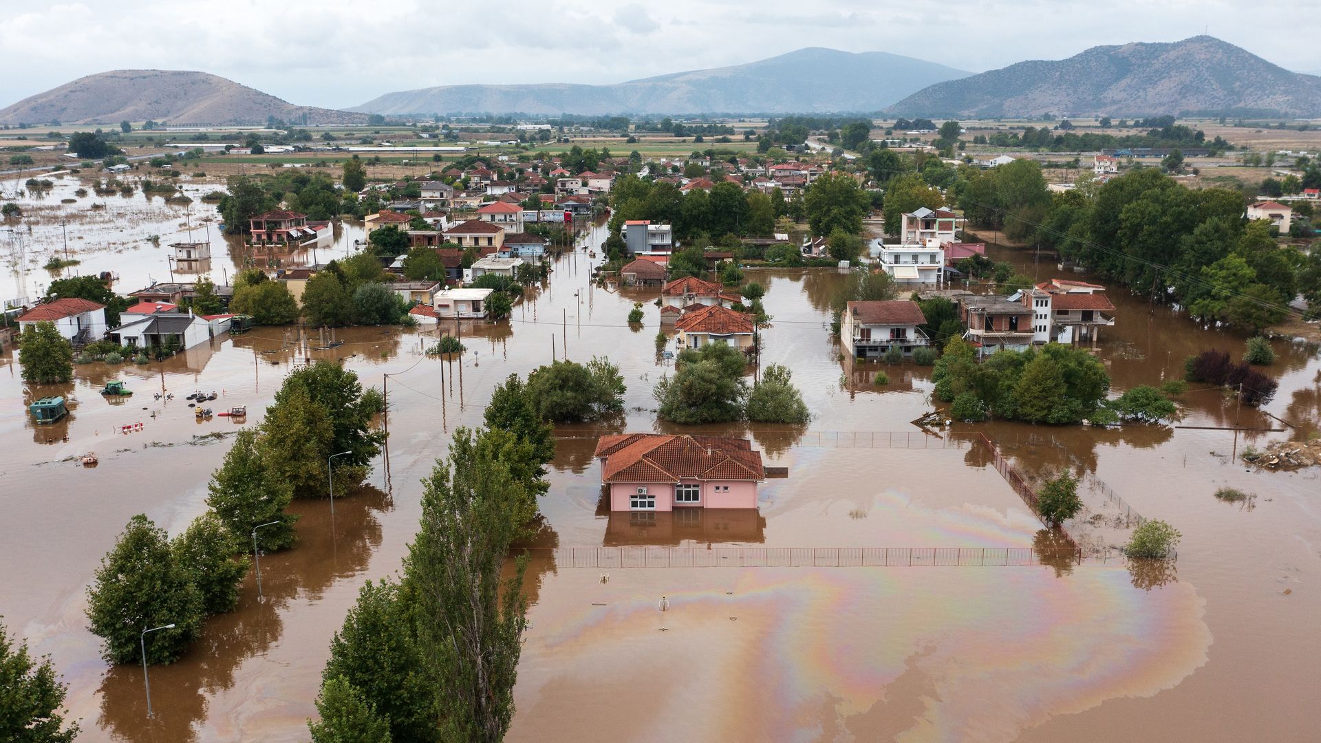 Flooding in Greece in early September after record-breaking rainfall.