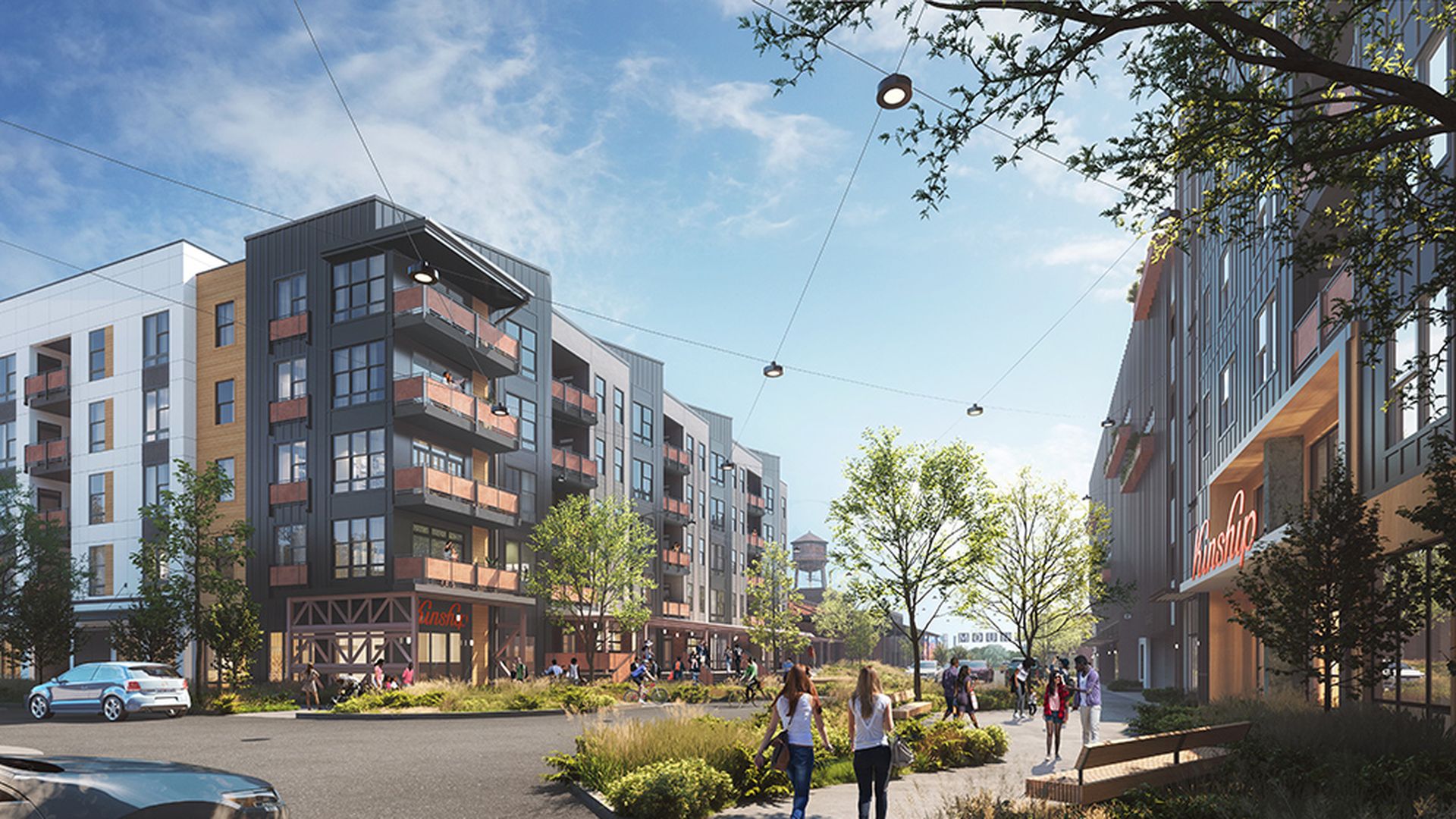 Camp North End apartments. Rendering: Courtesy of Dwell Design Studio