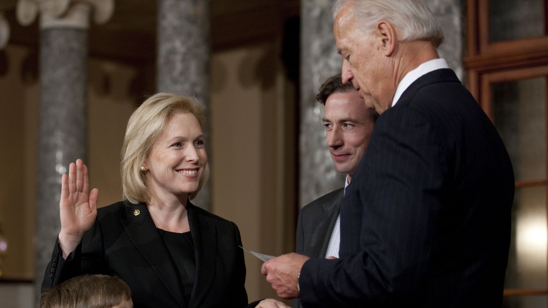 Joe Biden swearing in Gillibrand