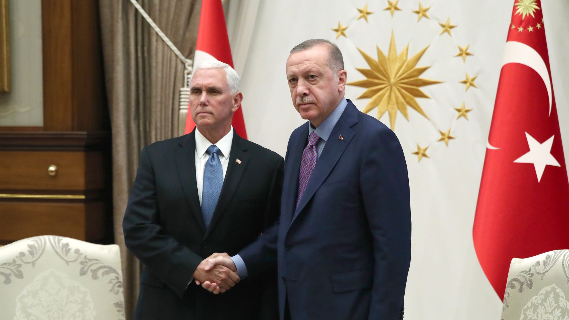 Mike Pence and Erdogan