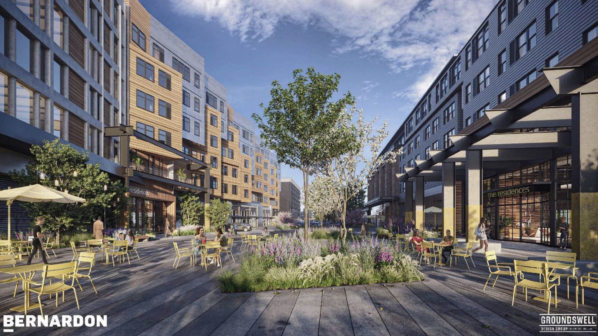 A rendering of the Festival Pier development