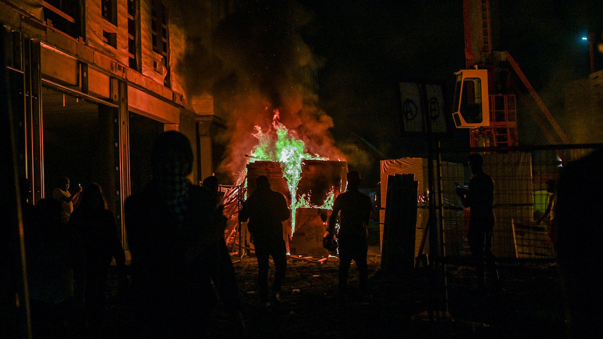 Minneapolis protests fire photo