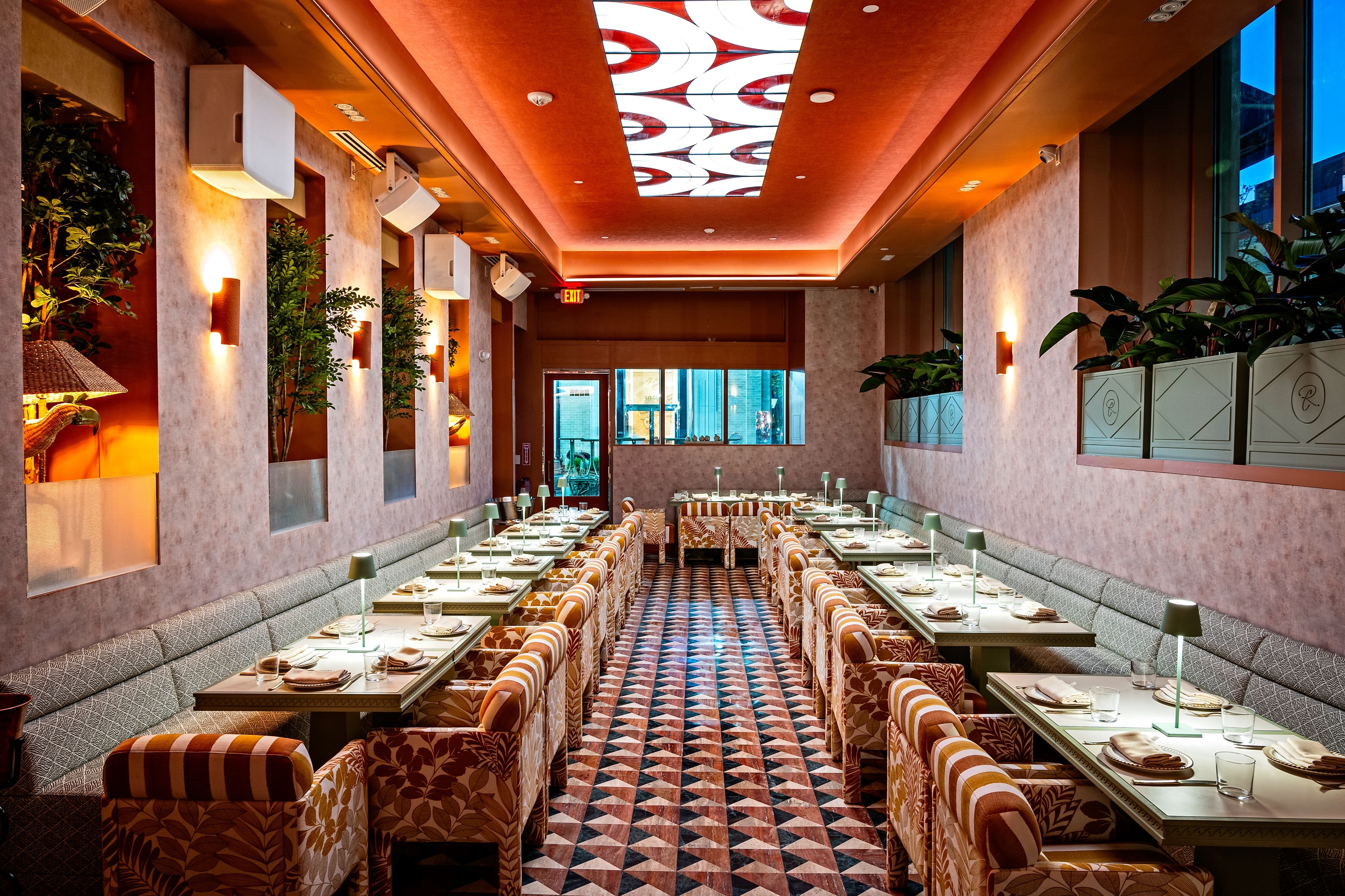 Dining areas are filled with custom-made Lebanese furniture and decor. Photo: Scott Suchman