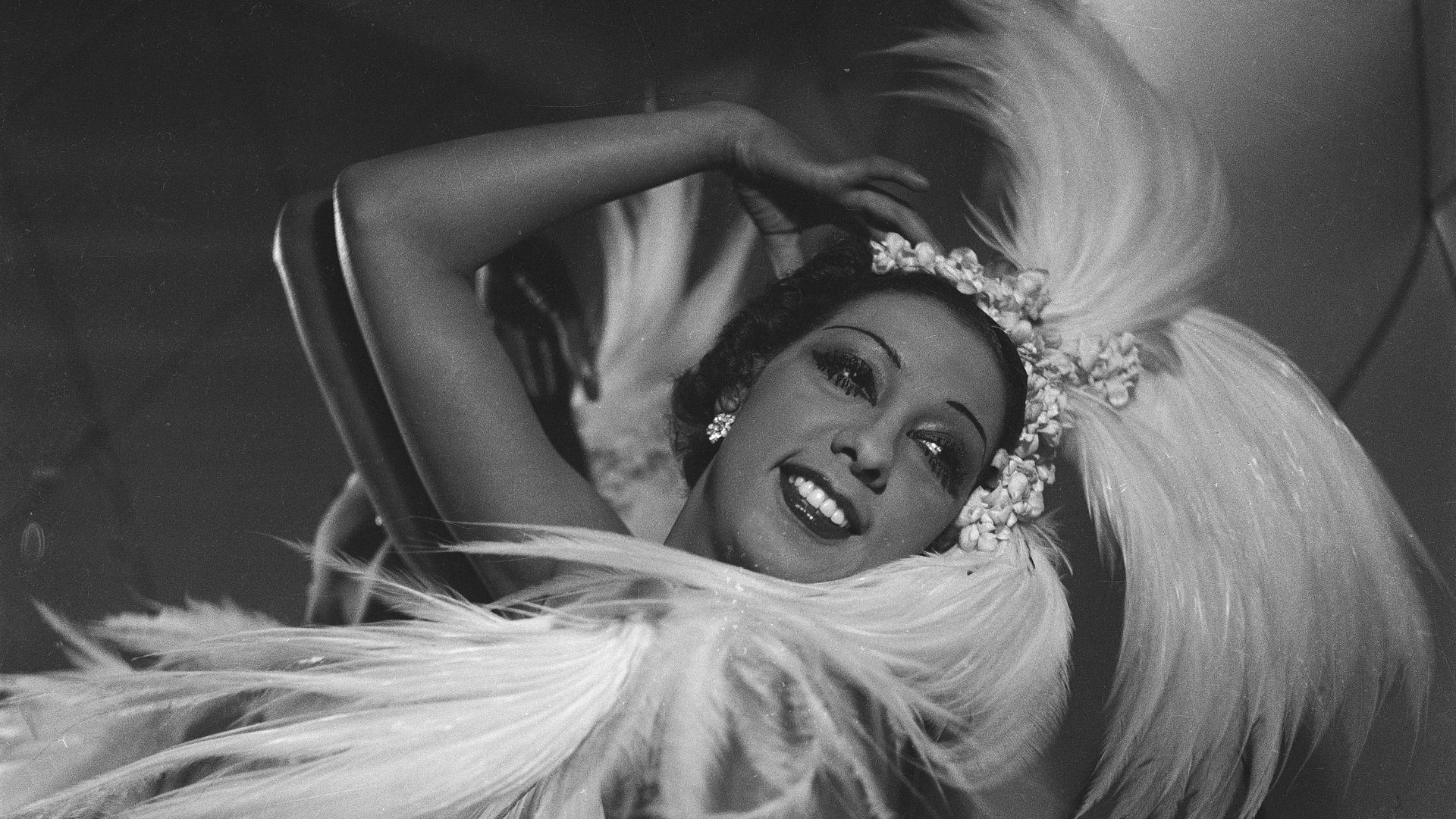 Josephine Baker in her performance gear in 1926.