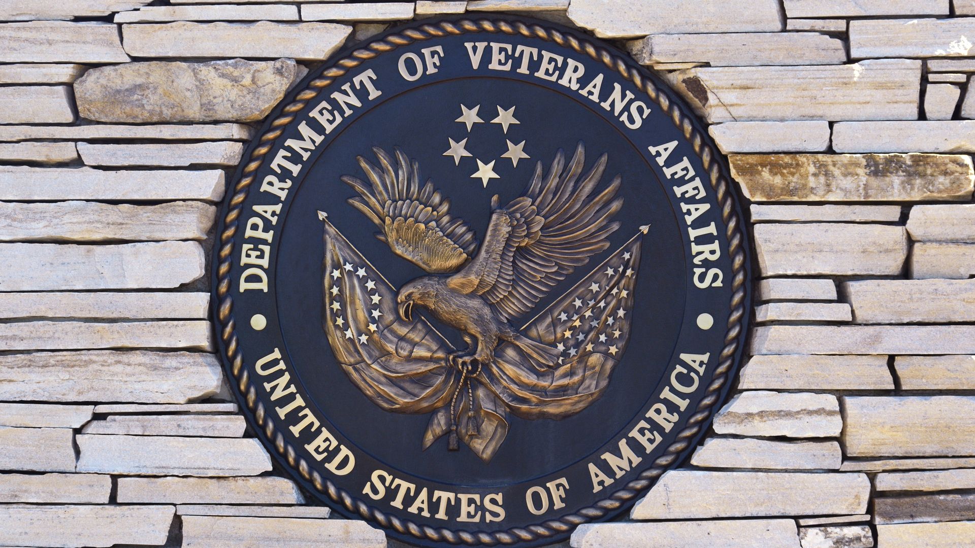 The seal of the United States Department of Veterans Affairs.