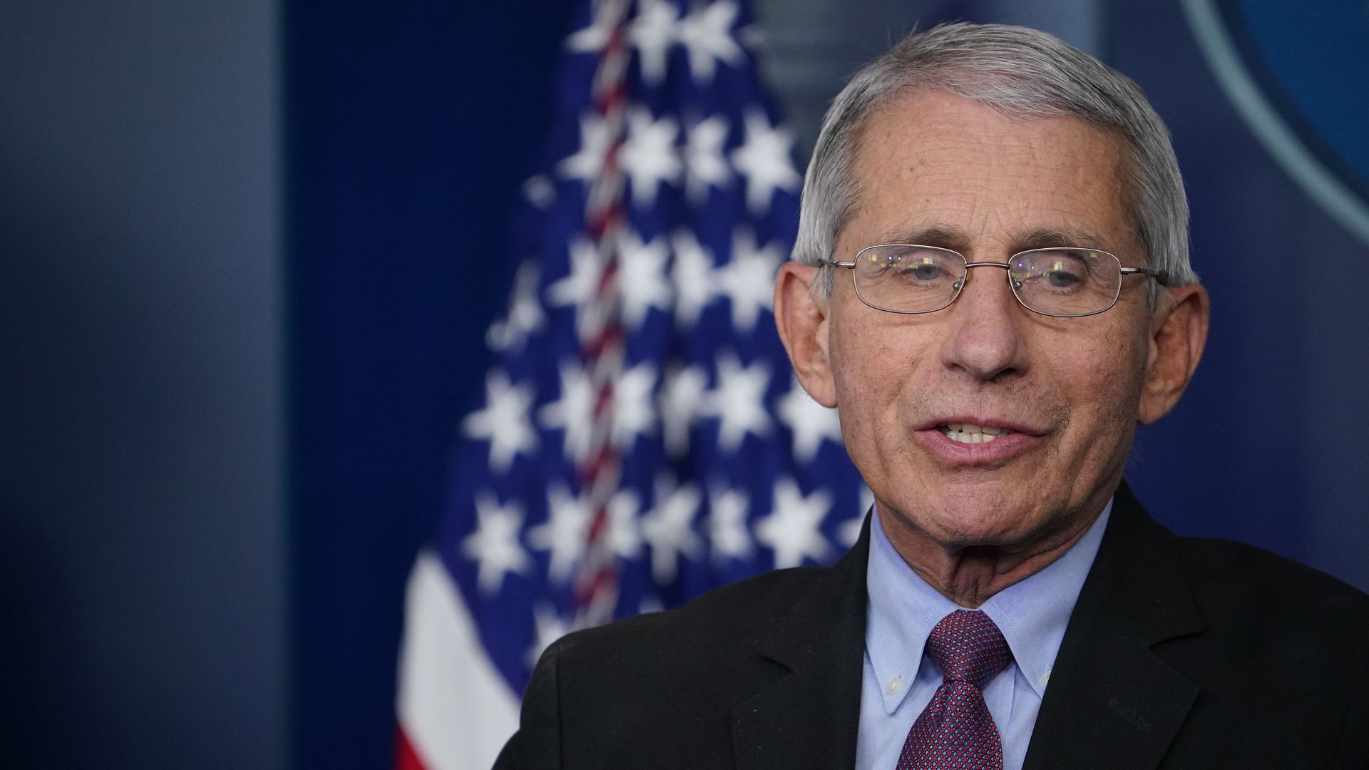 Director of the National Institute of Allergy and Infectious Diseases Anthony Fauci speaks during the daily briefing on the novel coronavirus