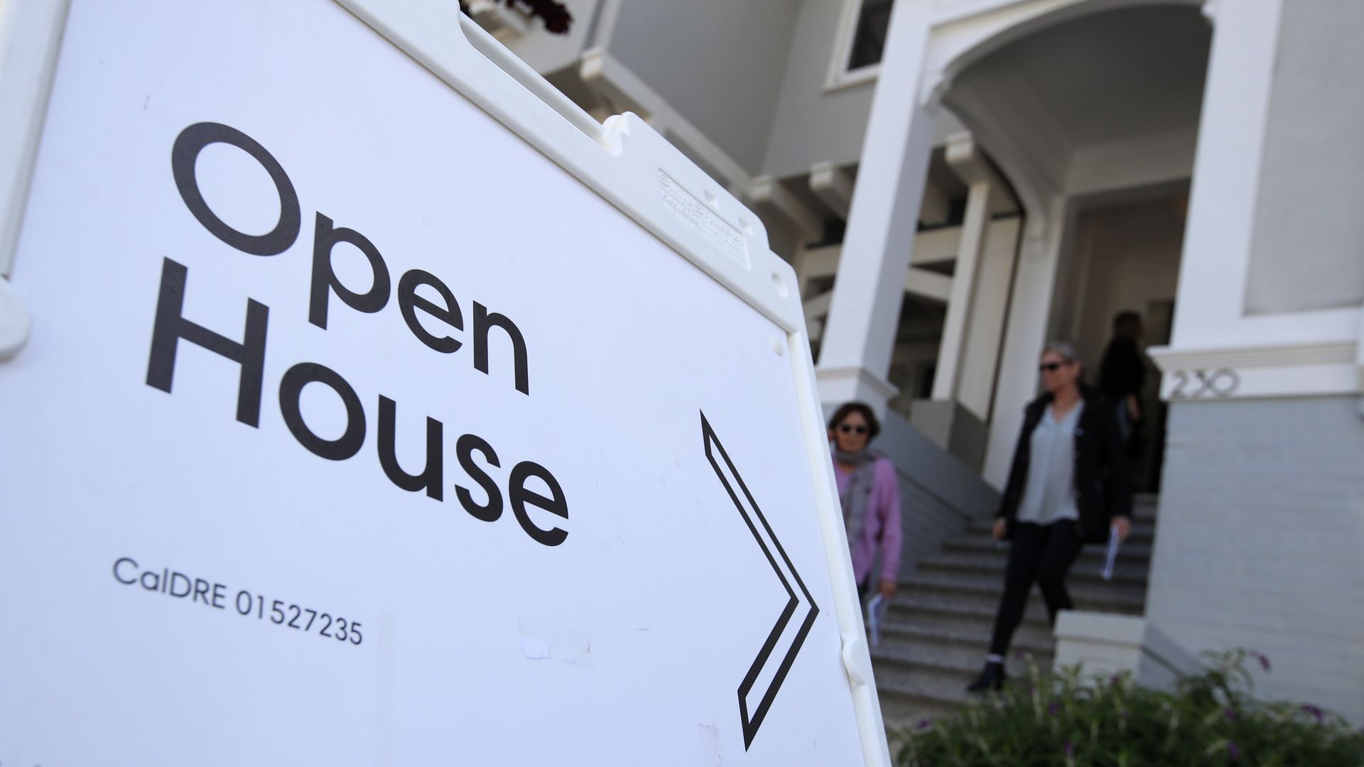 Open house sign.