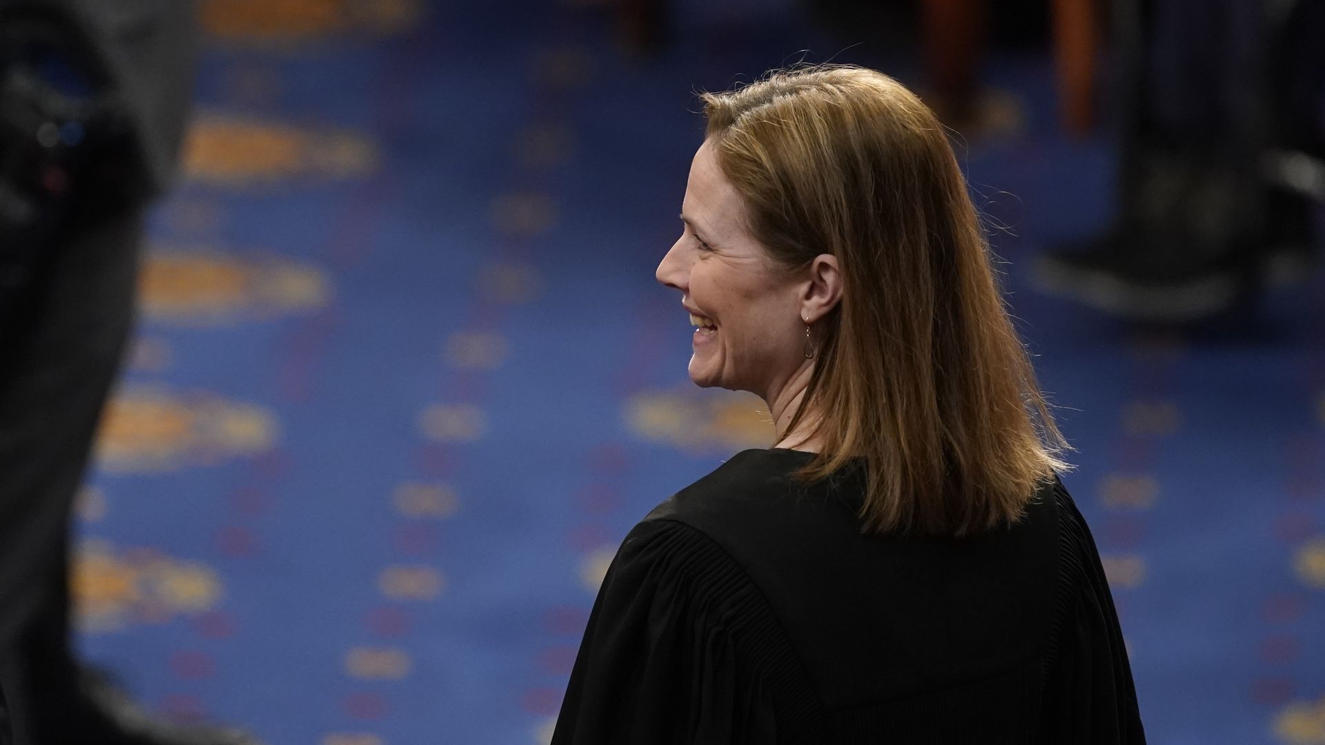 Justice Amy Coney Barrett attending a State of the Union address in Congress in March 2022.