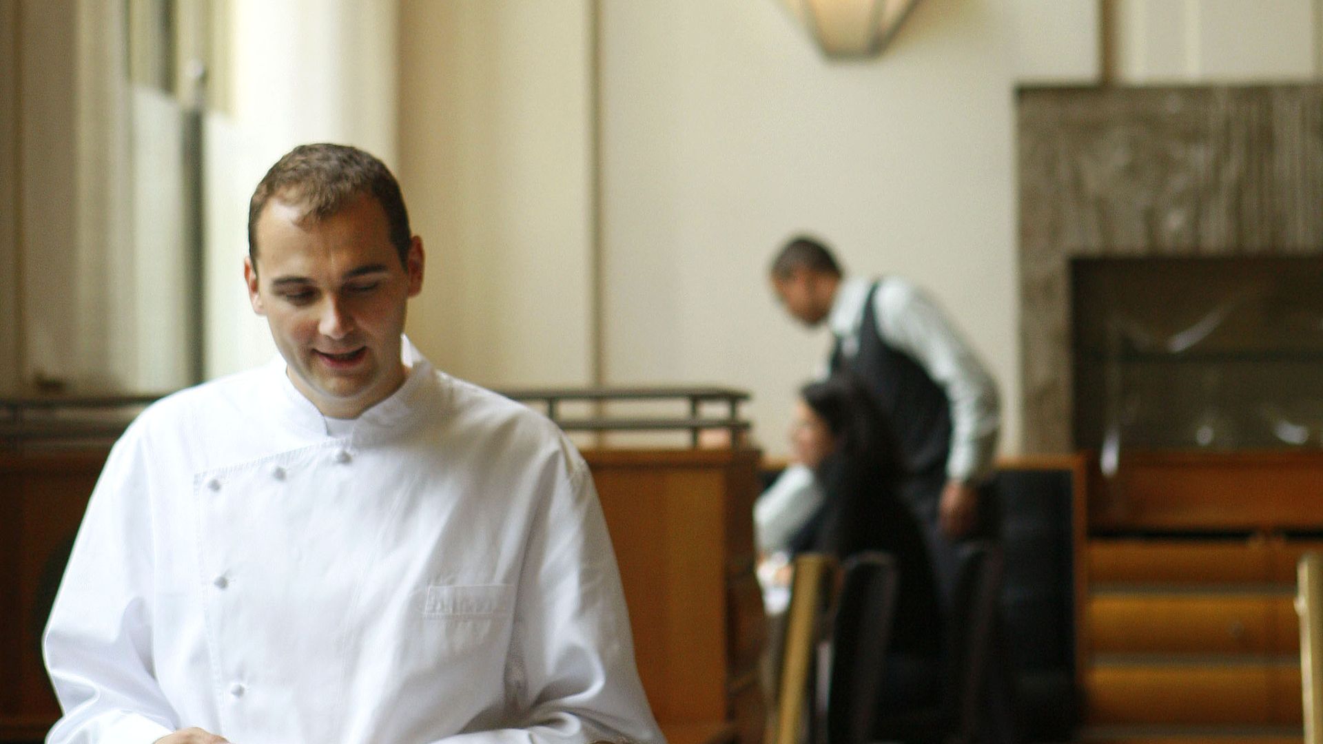 Head chef Daniel Humm at Eleven Madison Park in 2008.