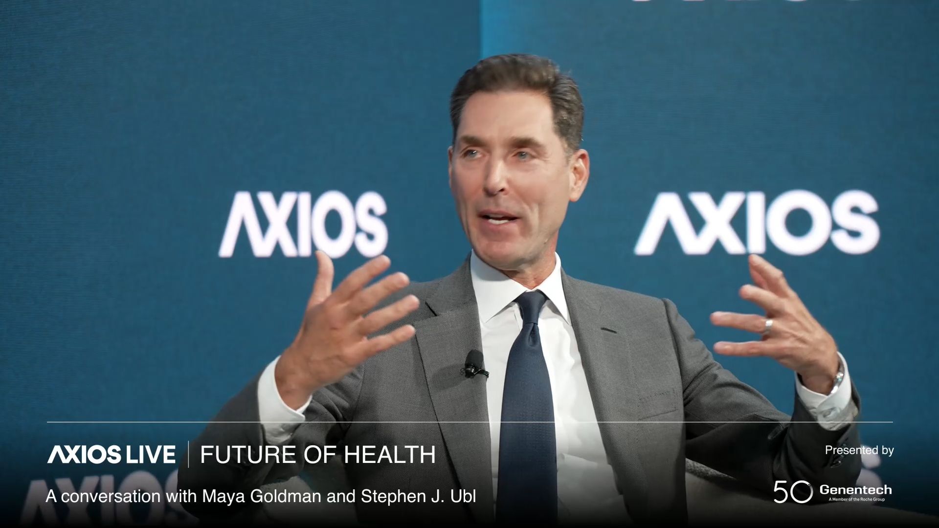 PhRMA CEO Steve Ubl speaks at the Axios Future of Health summit