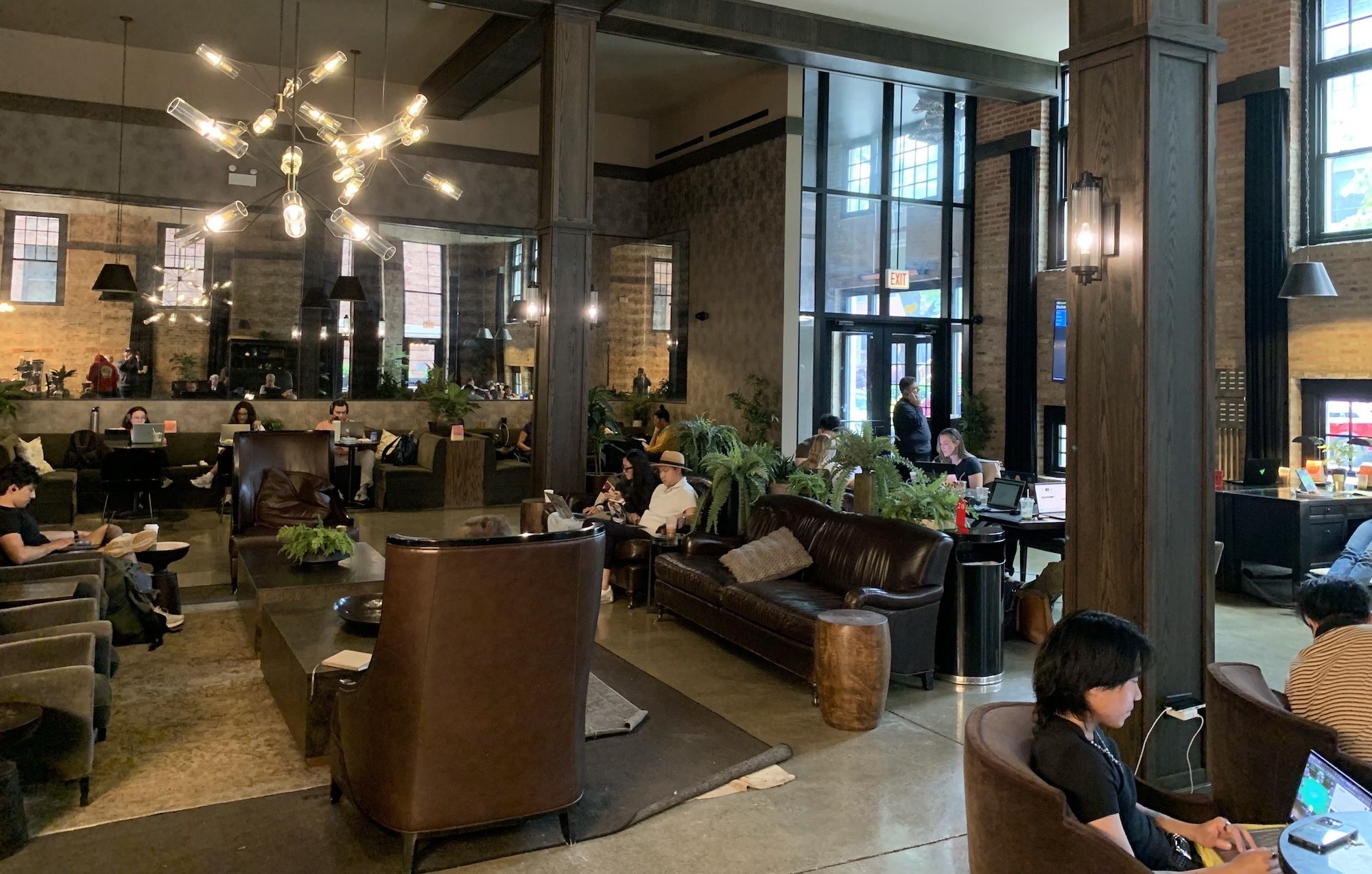 Inside a coffee shop