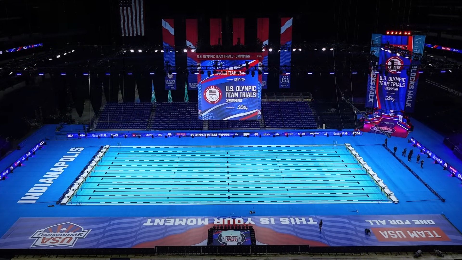 Pool in Lucas Oil Stadium 