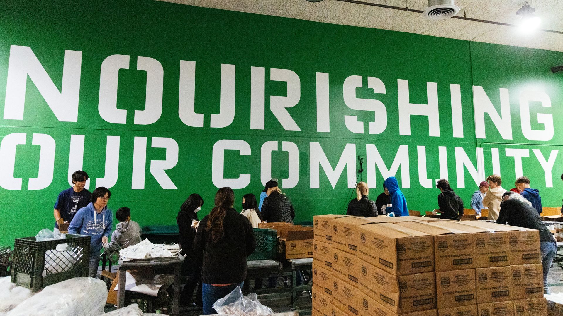food bank volunteers