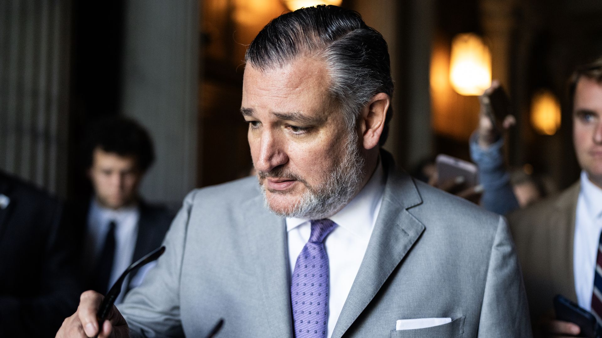Sen. Ted Cruz, R-Texas, is seen after the Senate luncheons in the U.S. Capitol
