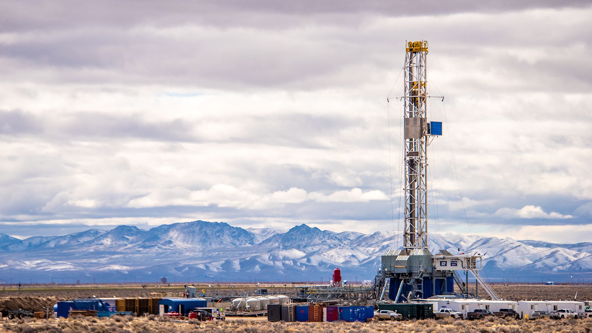 A geothermal drilling rig