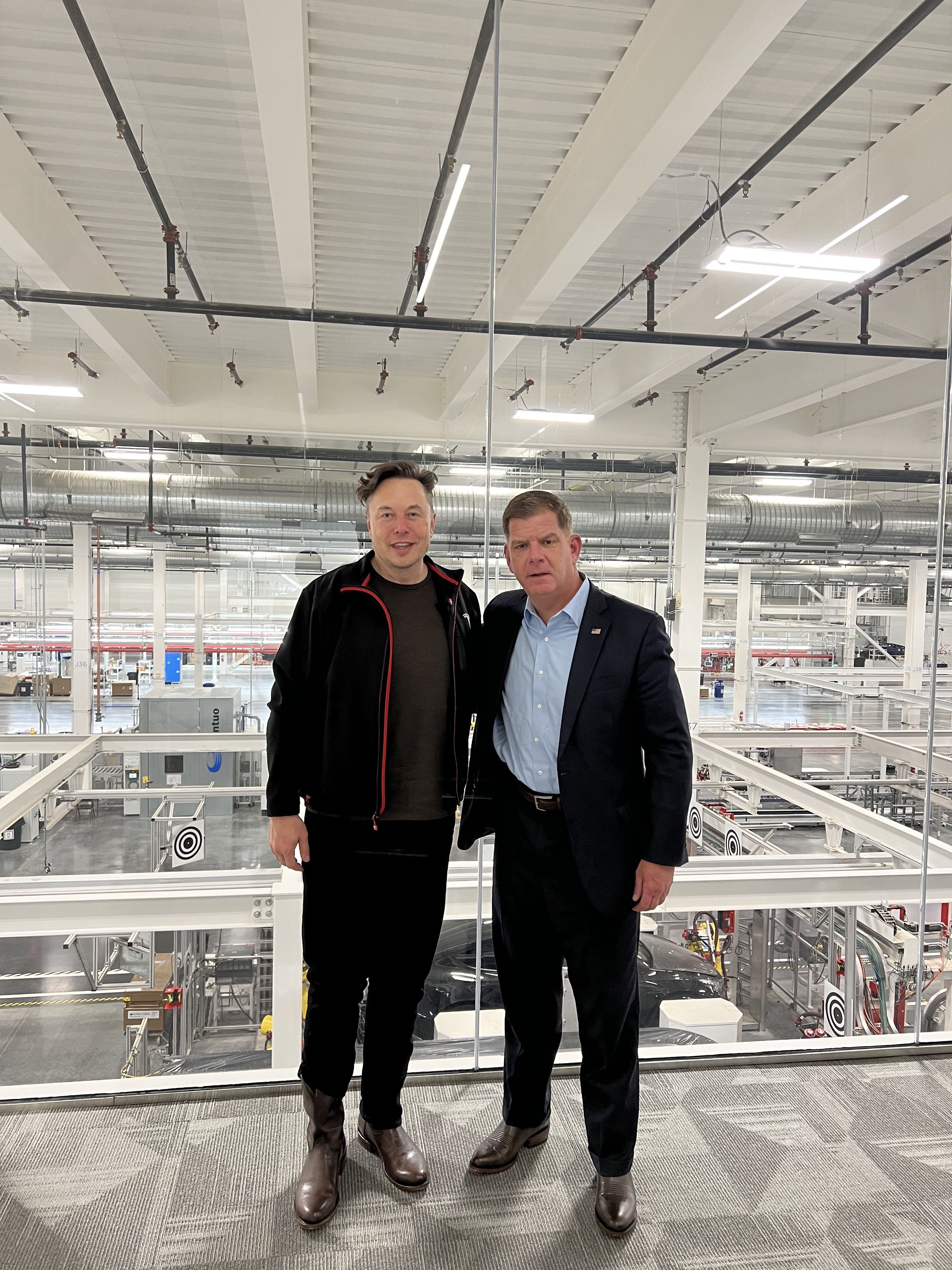 Elon Musk and Marty Walsh