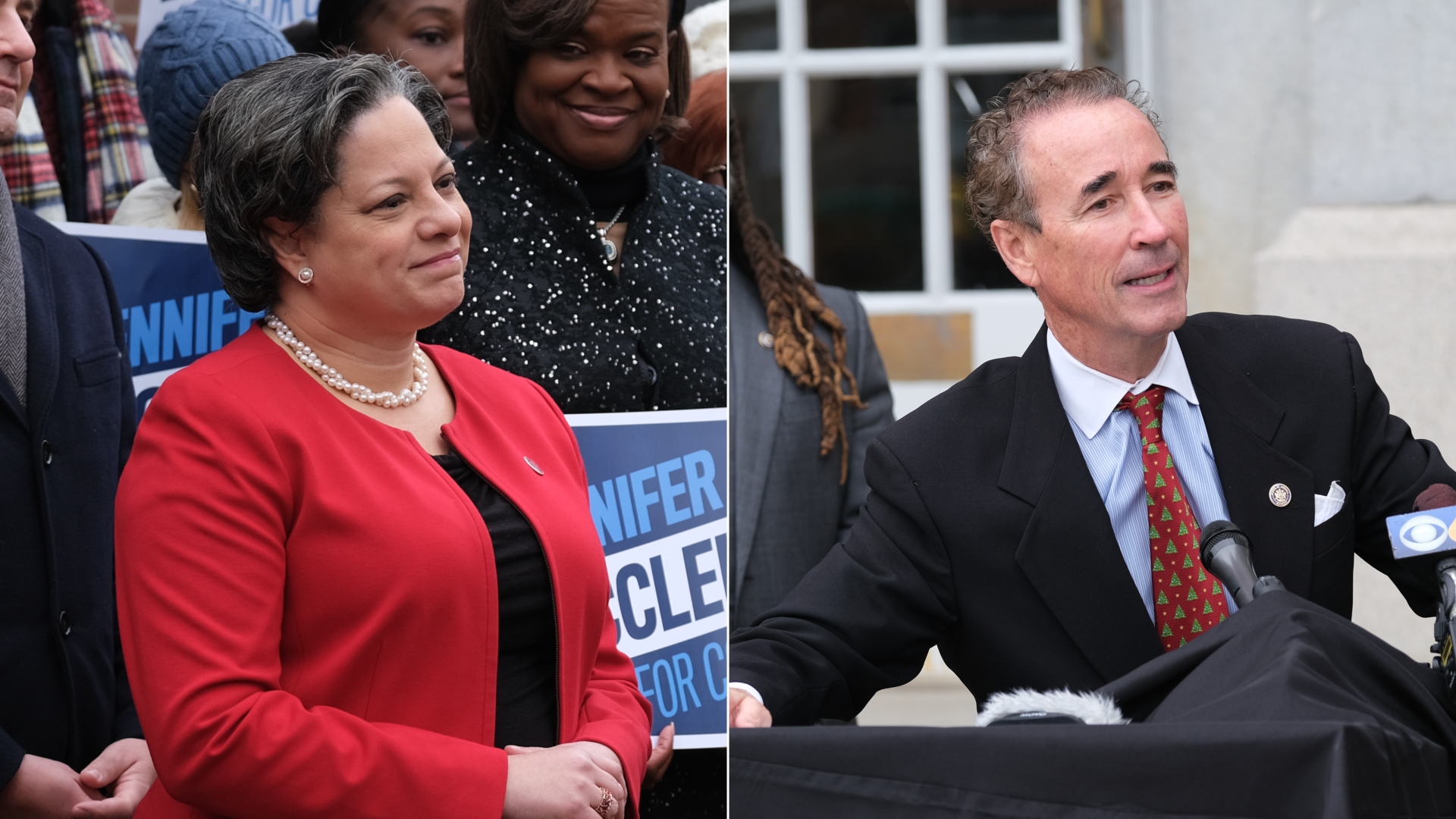 McClellan and Morrissey. Photos by Ned Oliver/Axios