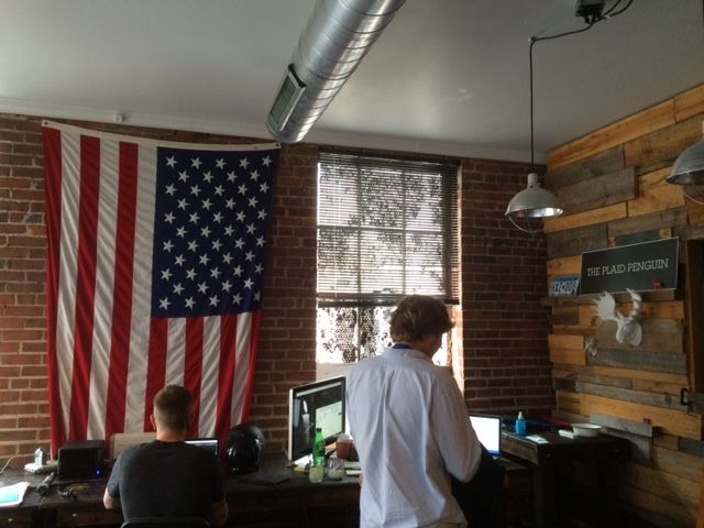 plaid penguin office space