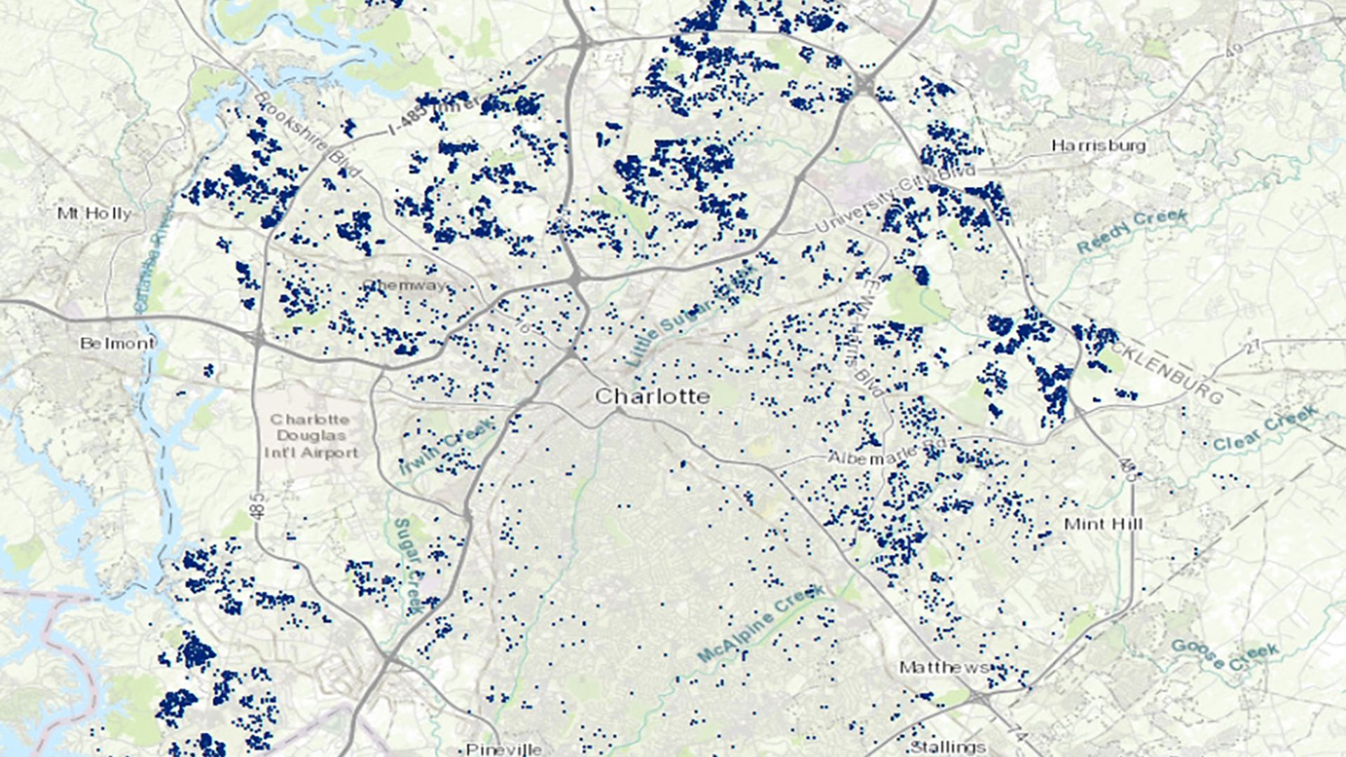 UNC Charlotte Urban Institute Wall Street landlord map