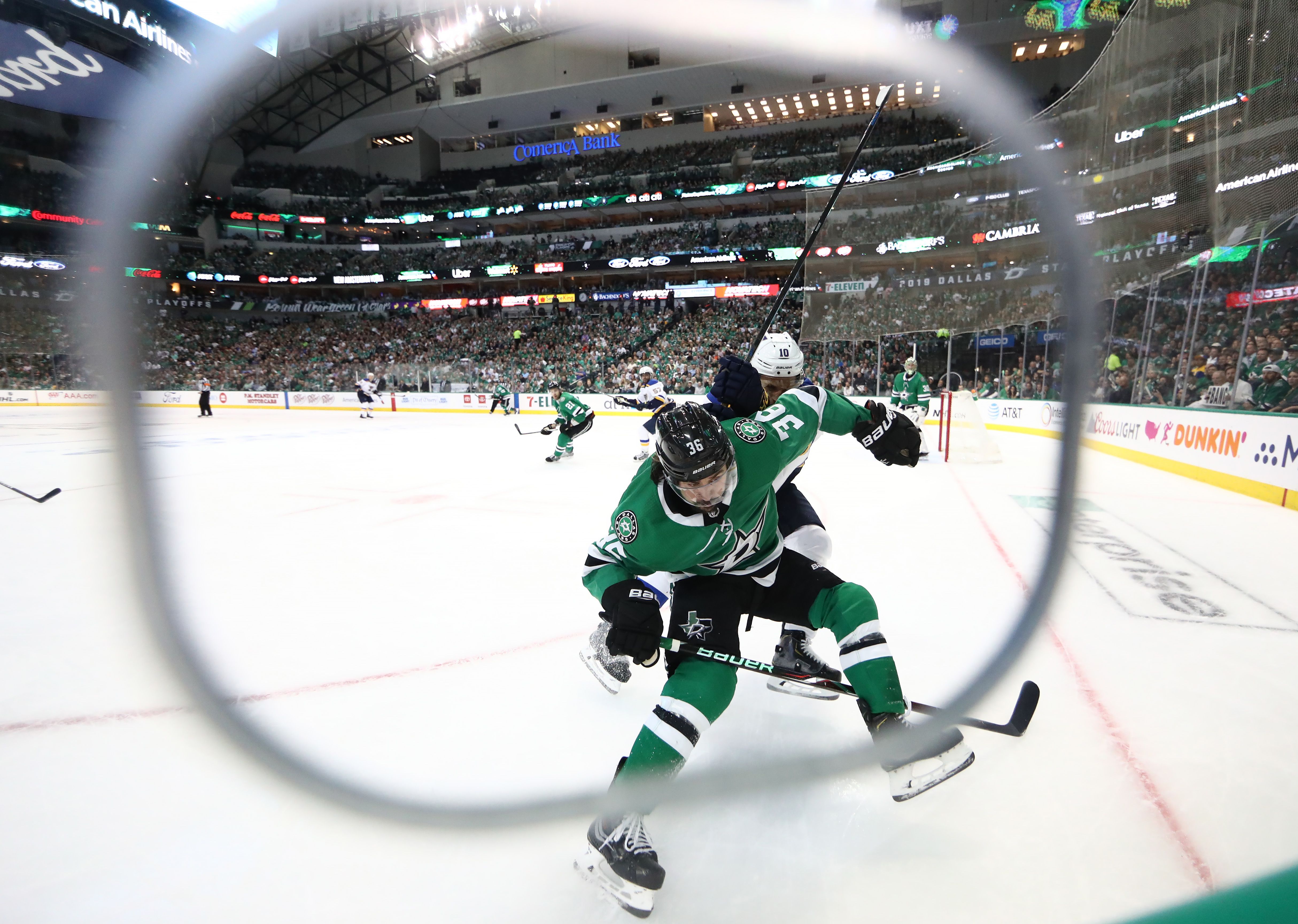 Stars vs. Blues action