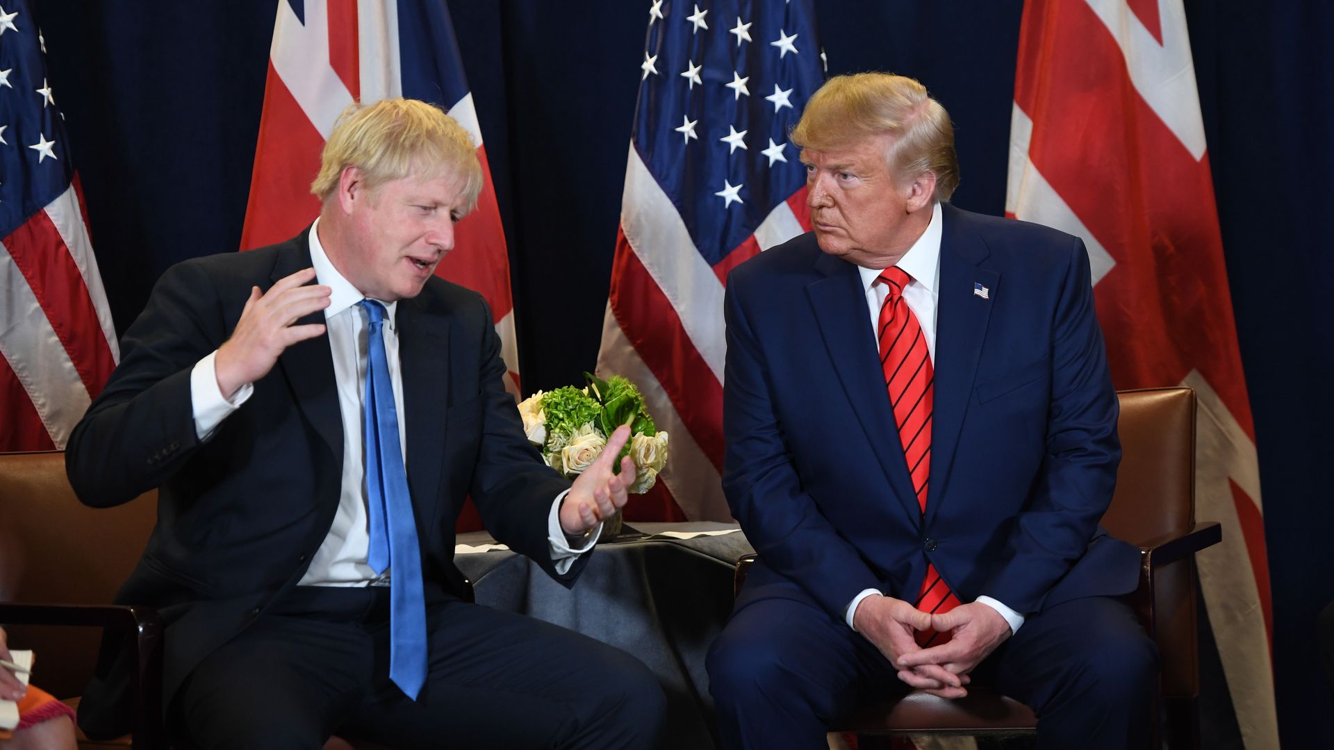 Prime Minister Boris Johnson and President Donald Trump