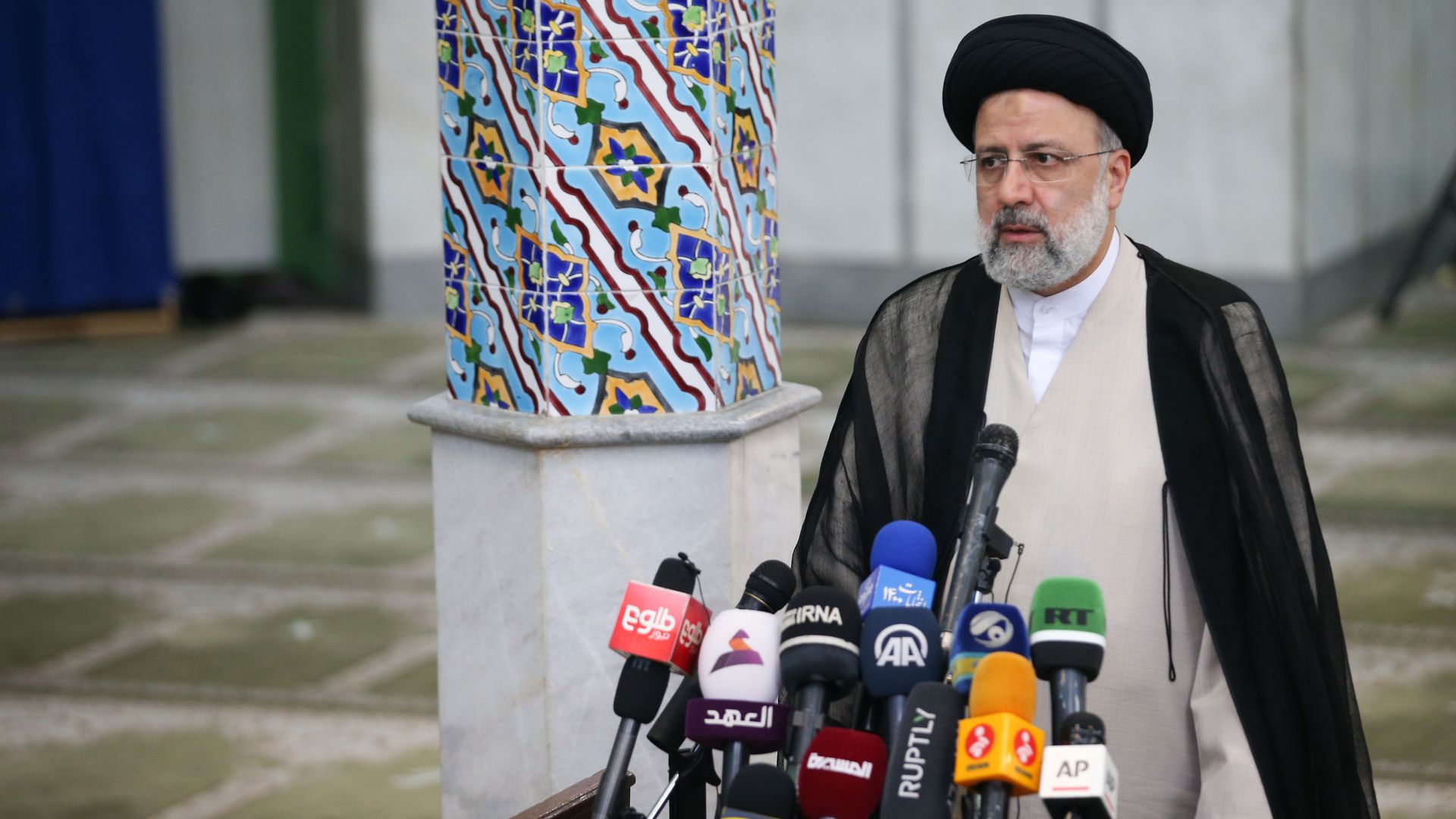 Picture of Iranian President-elect Ebrahim Raisi