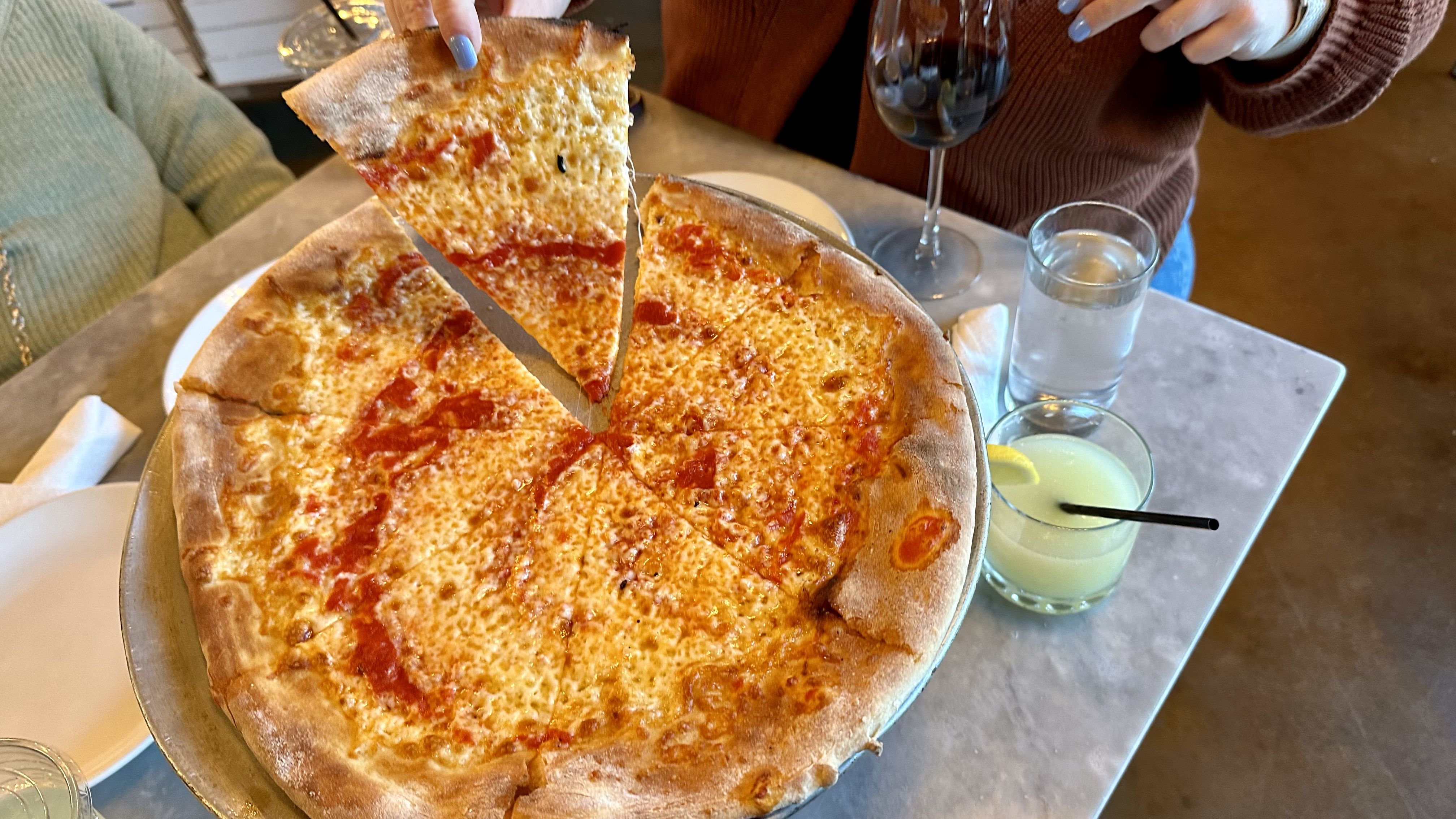 Pizza Domenica's roasted cauliflower is a delicious vegetarian option