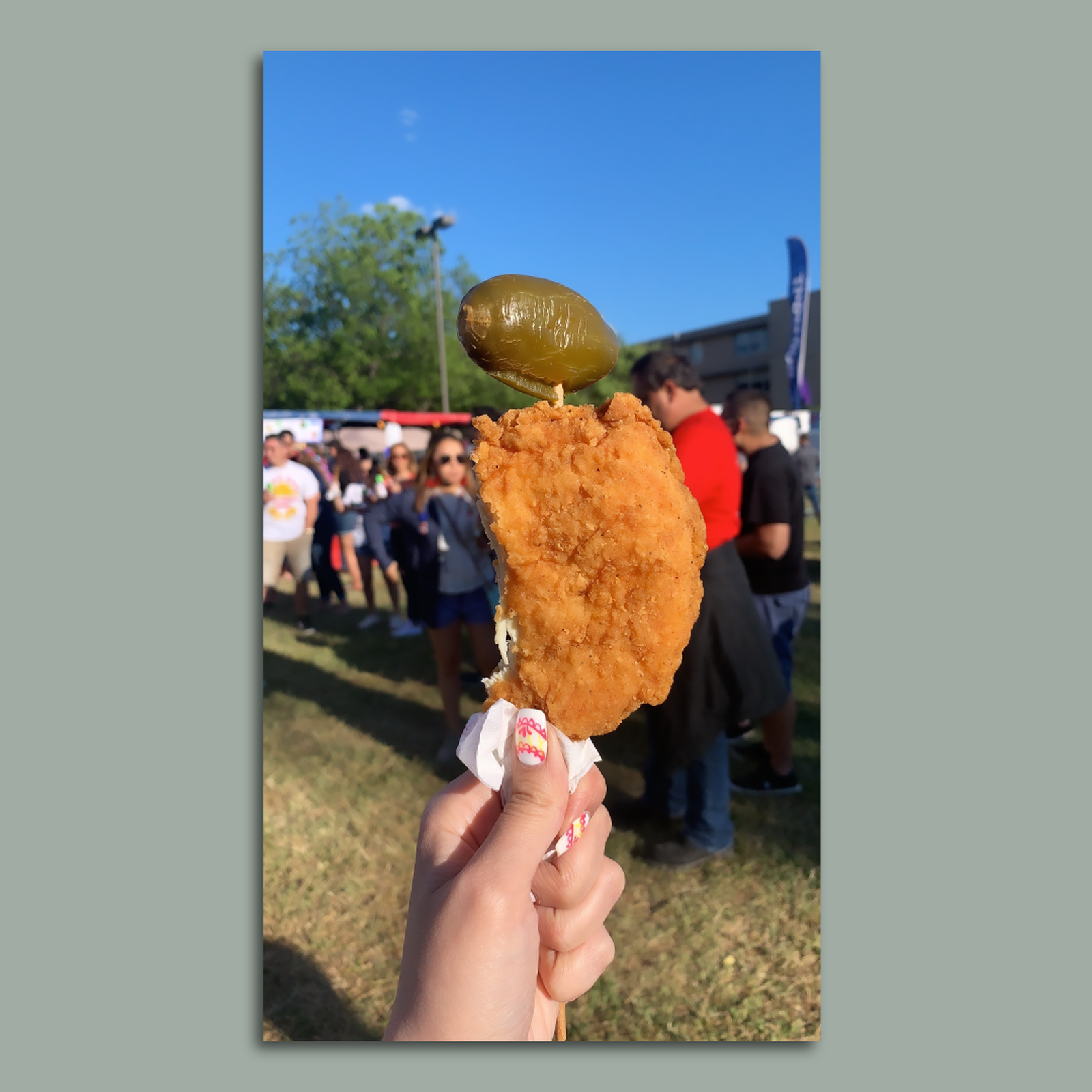 Fiesta San Antonio Chicken on a stick 