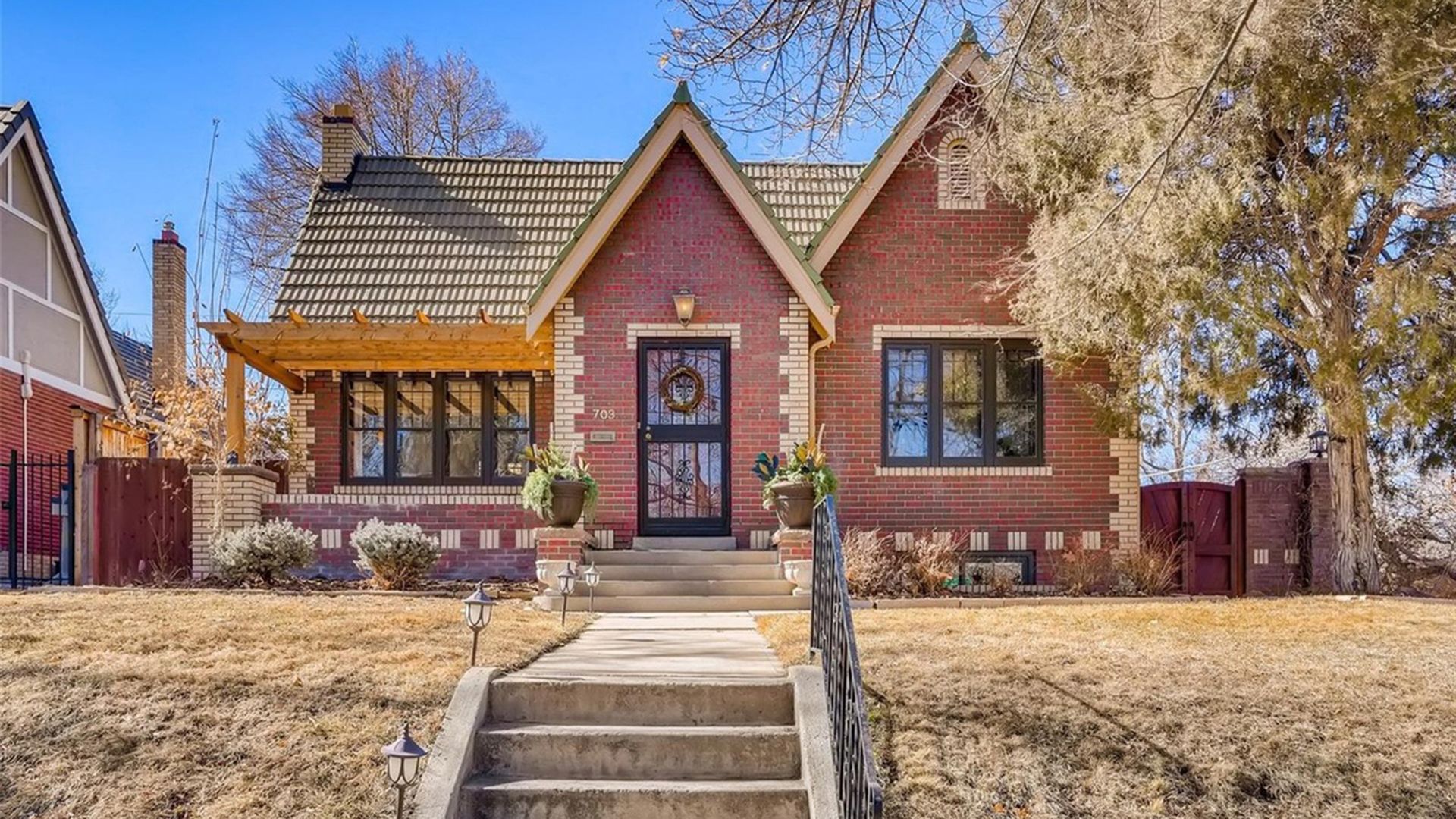 A red brick home on Vine Street in Denver.