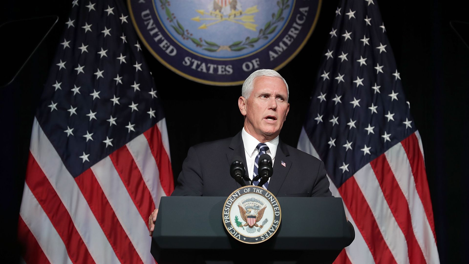 Mike Pence speaking on Space Force