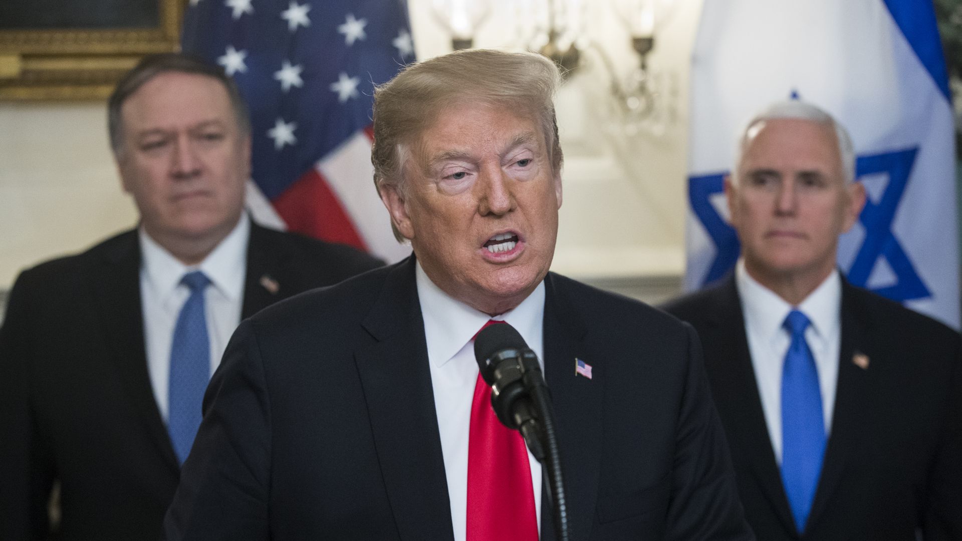 Pompeo, Trump and Pence