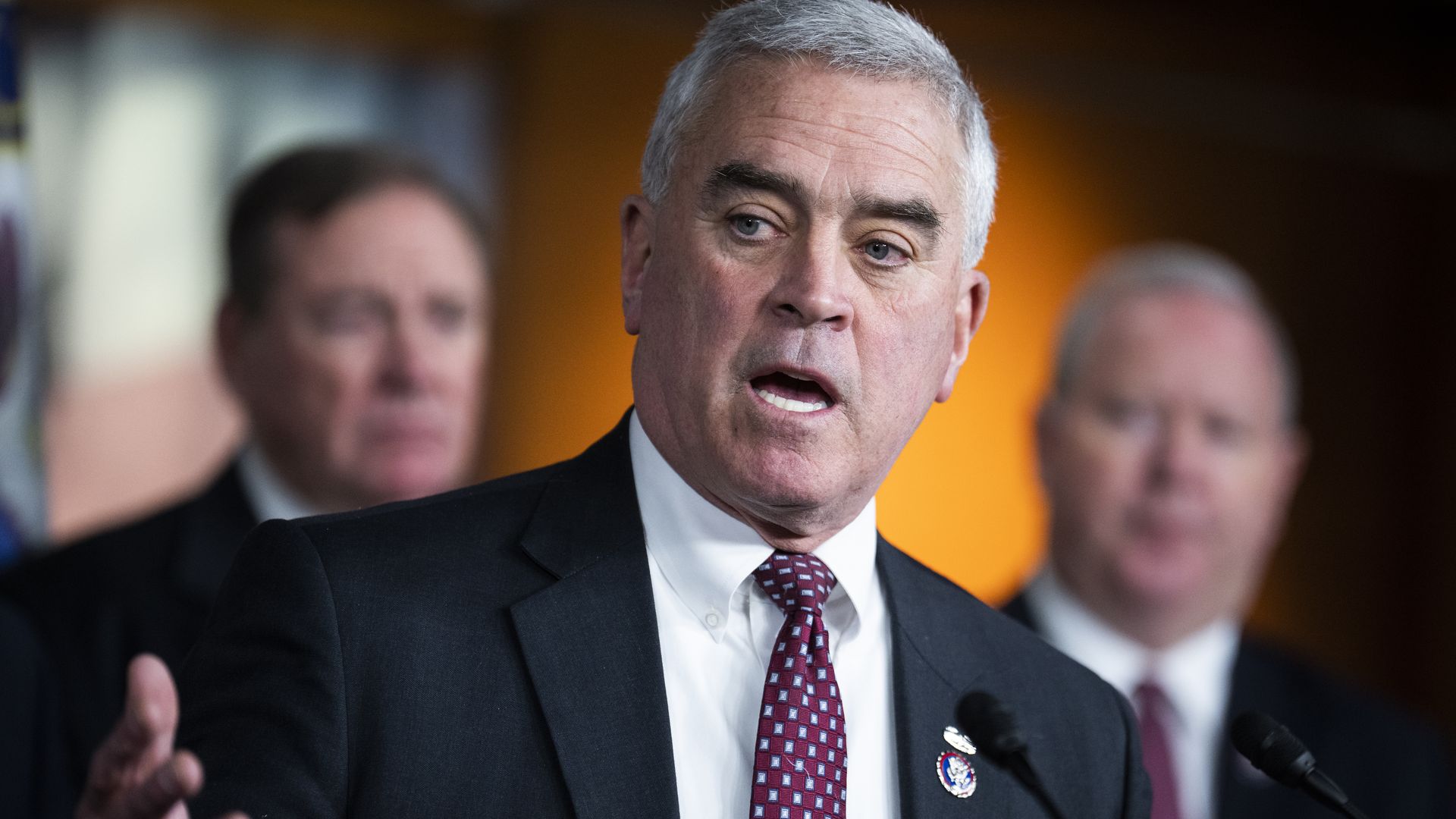Rep. Brad Wenstrup speaks during a news conference on Jan. 19, 2022