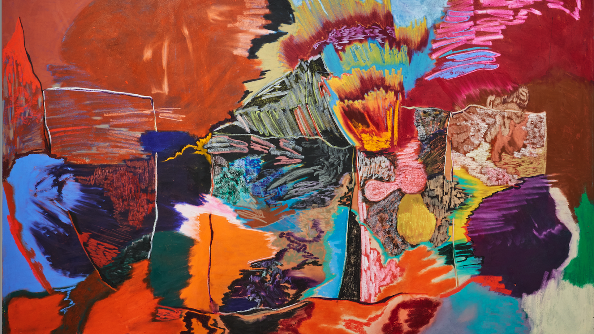  "SMIIILLLLEEEE" by Rachel Jones. Green Family Art Foundation, courtesy Adam Green Art Advisory. Courtesy of Rachel Jones and Thaddeus Ropac. Photo: Chad Redmon.