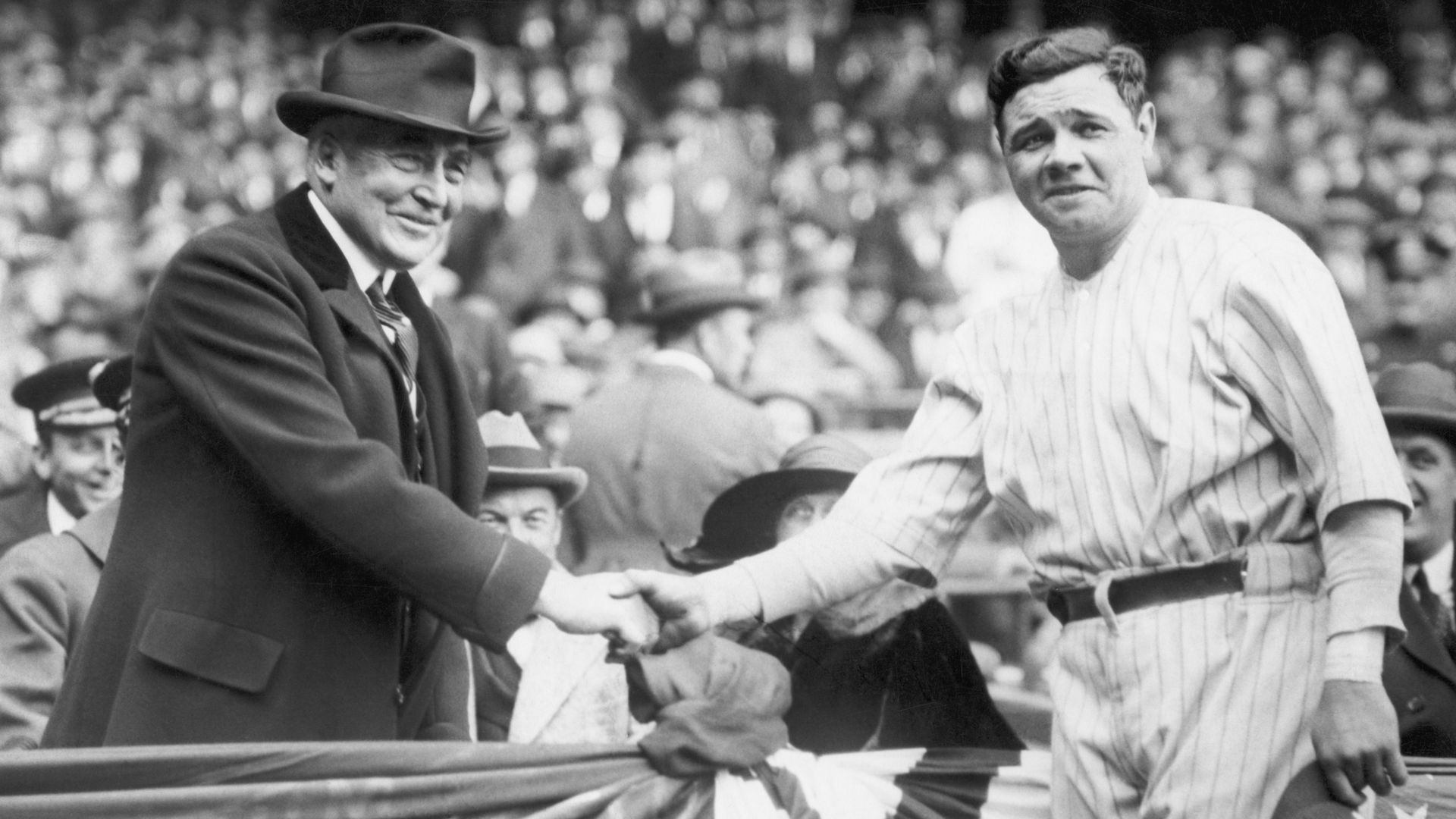 Babe Ruth and President Harding