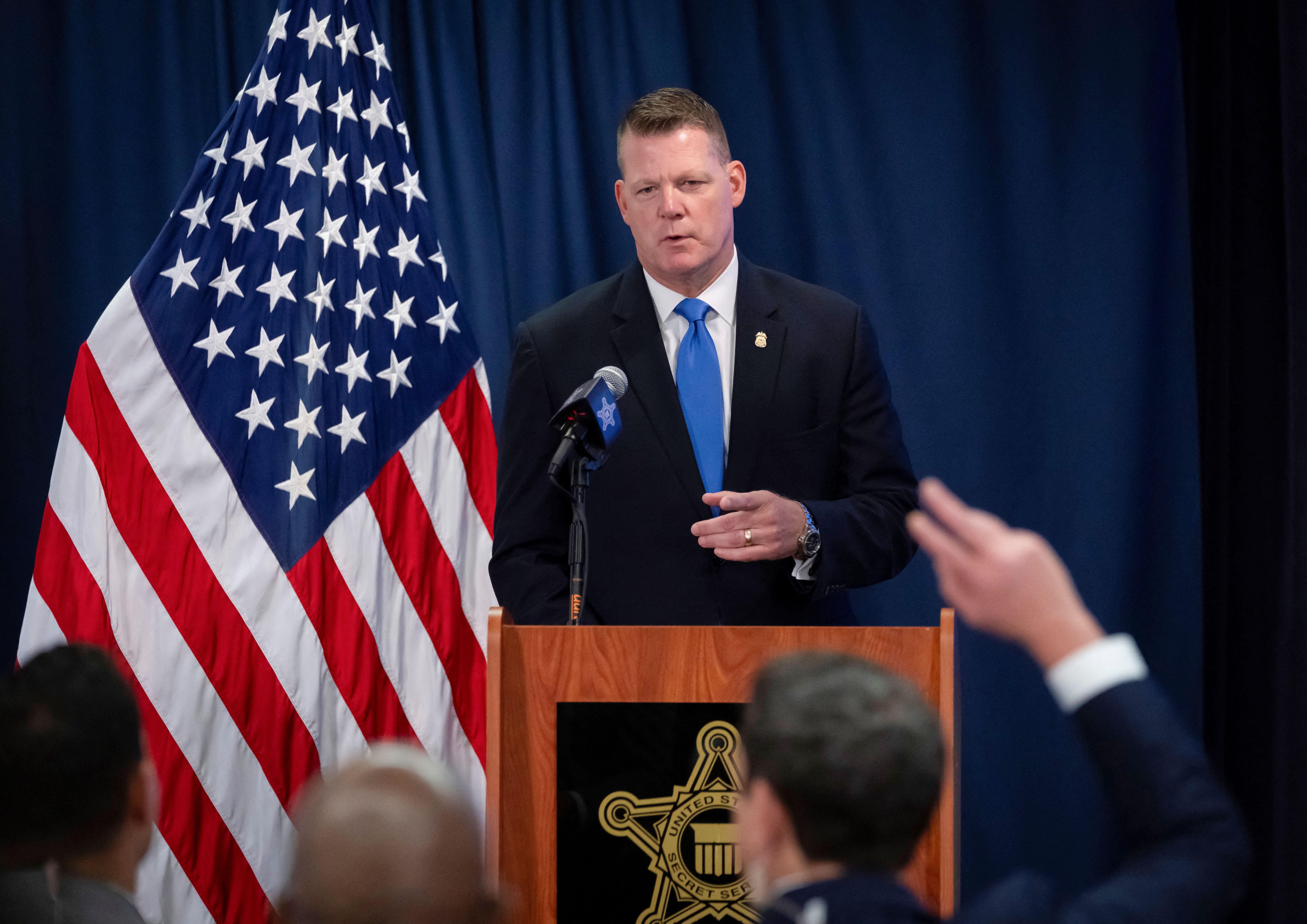 US Secret Service Acting Director Ronald Rowe speaks during a press conference in Washington, DC, on September 20, 2024. The Secret Service on September 20 detailed a litany of security failures uncovered by its review of the attempted assassination of former US President Donald Trump in Butler, Pen
