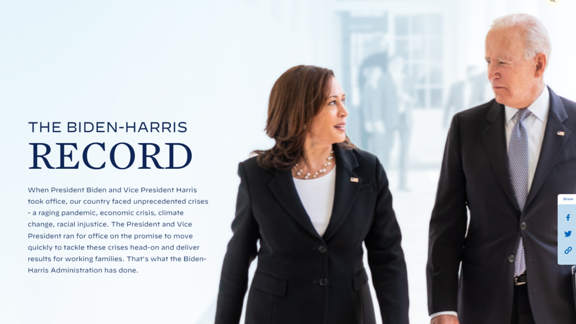 The Biden-Harris record