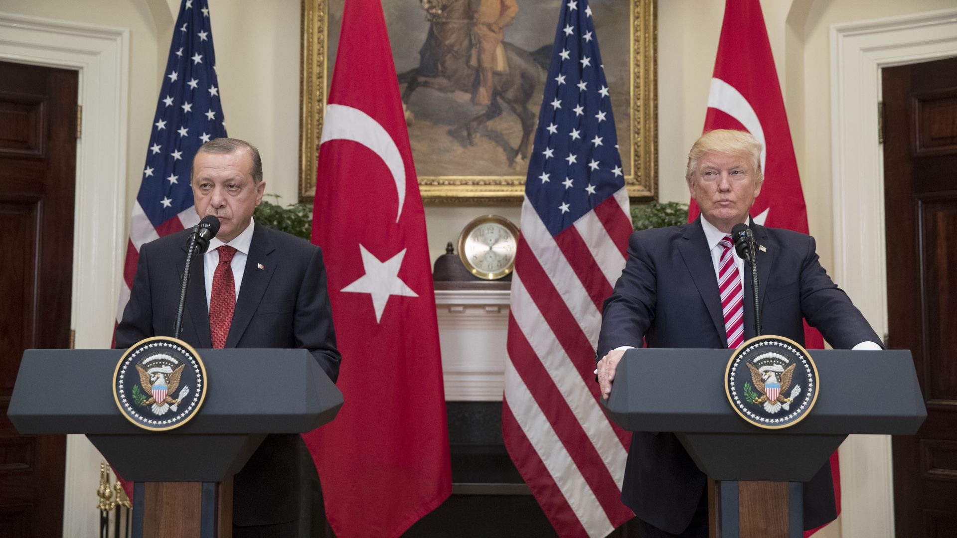 US President Donald J. Trump and President of Turkey Recep Tayyip Erdogan