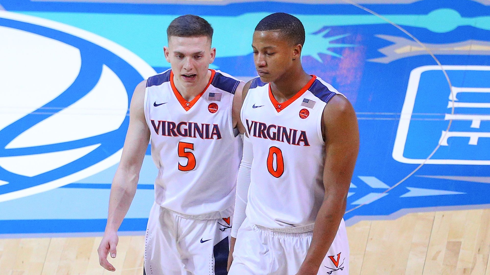 Two University of Virginia basketball players.